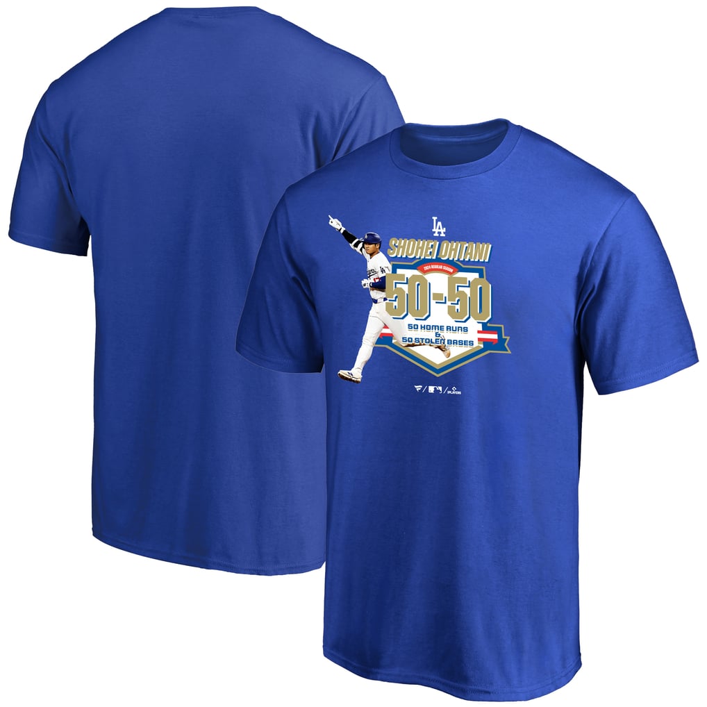 Fanatics ドジャース 大谷翔平 50-50 Club Tシャツ ブルー