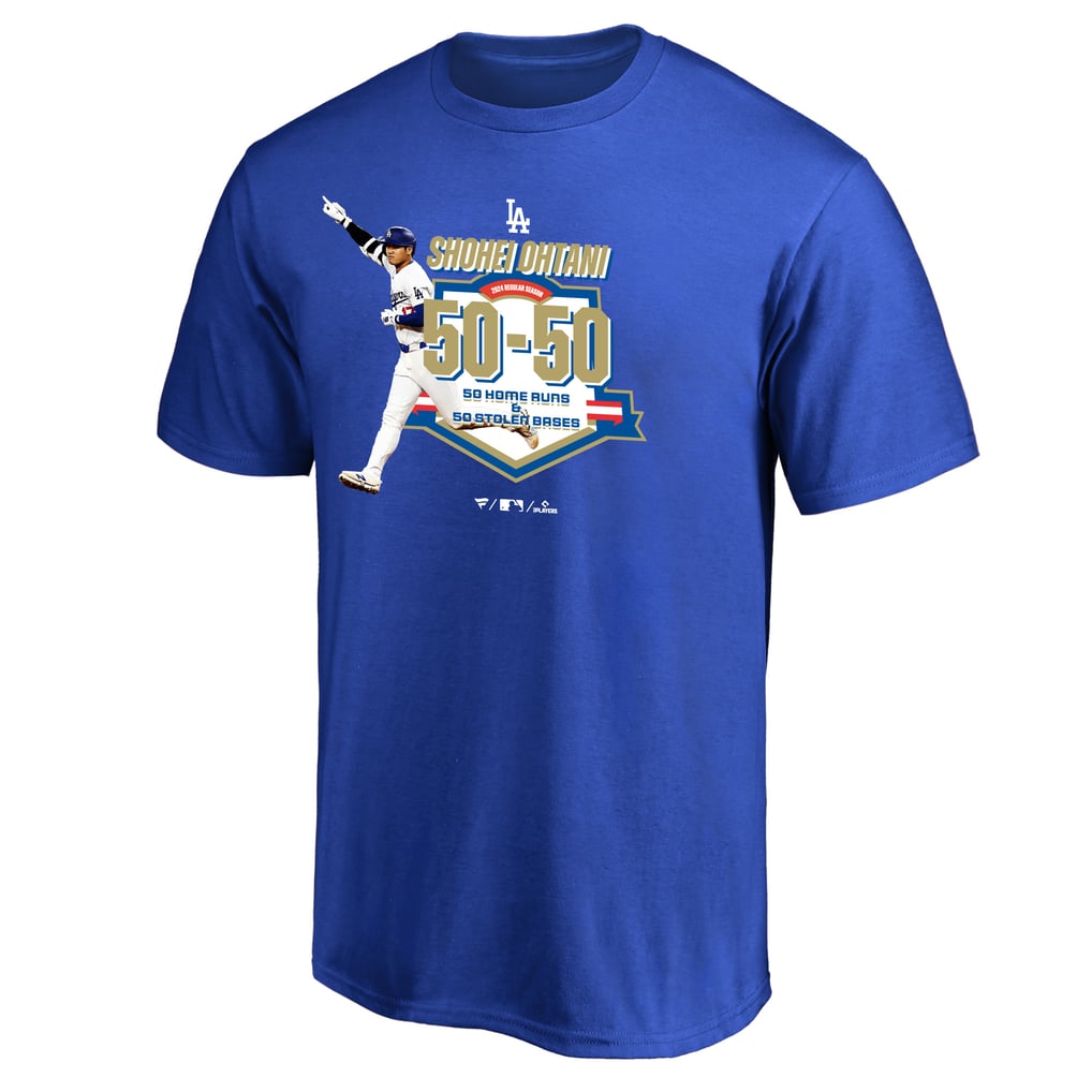 Fanatics ドジャース 大谷翔平 50-50 Club Tシャツ ブルー