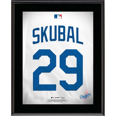 Tarik Skubal Los Angeles Dodgers Fanatics Authentic 10.5" x 13" Jersey Number Sublimated Player Plaque