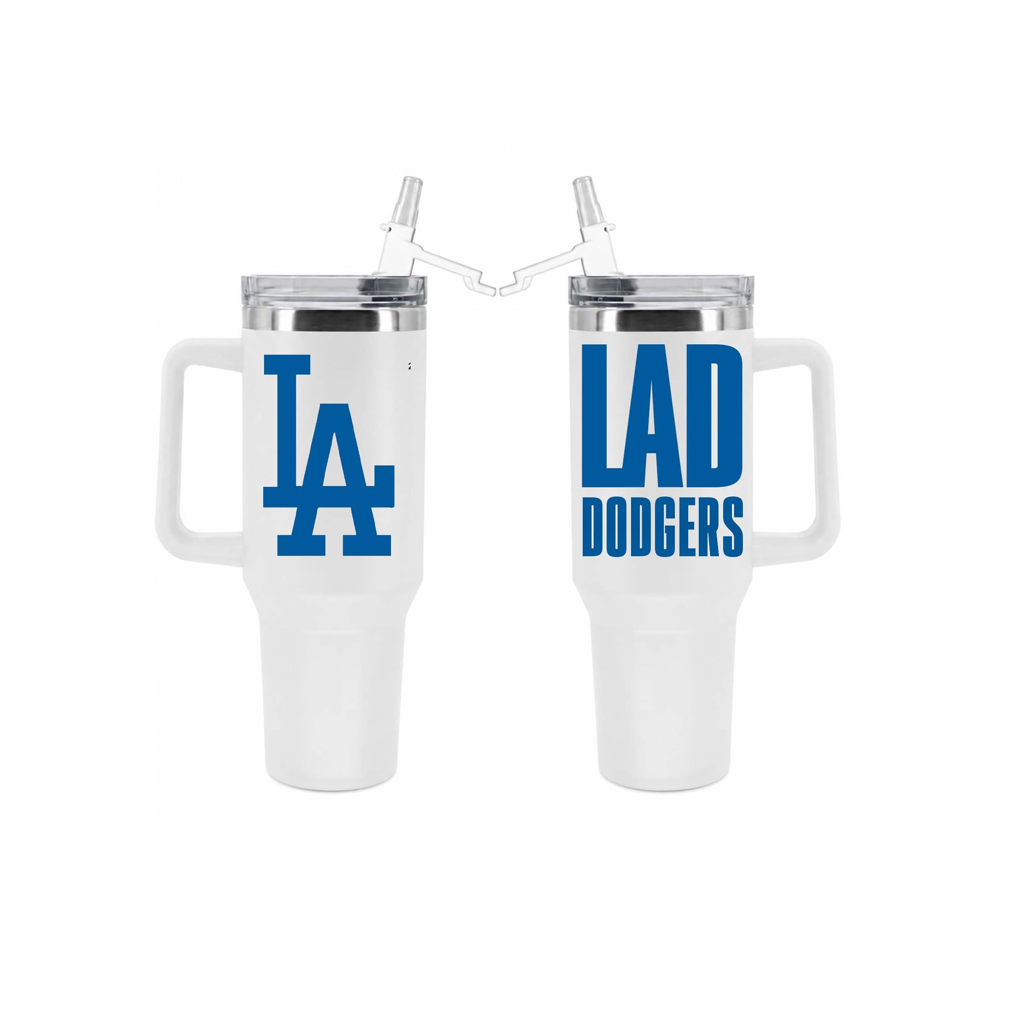 Gobelet isotherme en acier inoxydable The Memory Company Los Angeles Dodgers de 1,2 L avec paille rabattable