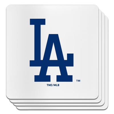 Los Angeles Dodgers The Memory Company Square Ceramic Coaster Set
