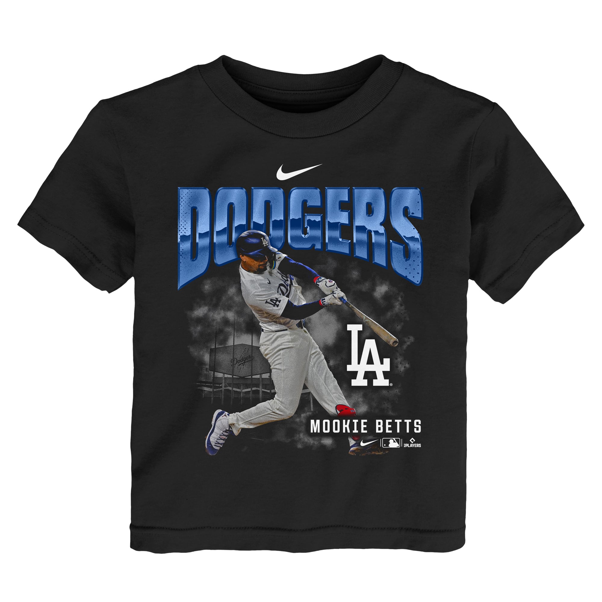 Toddler Nike Mookie Betts Black Los Angeles Dodgers Oversized Player T-Shirt
