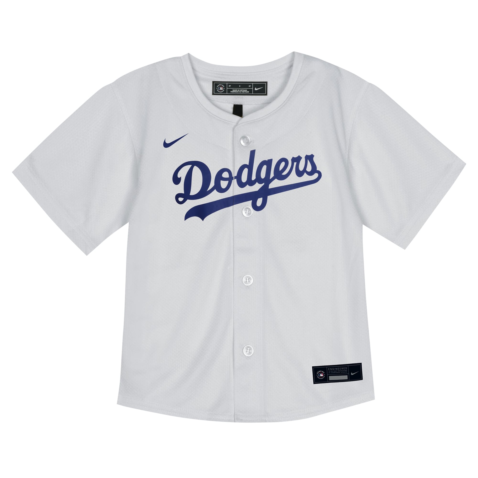 Maillot de match Nike Mookie Betts blanc des Dodgers Los Angeles pour tout-petit
