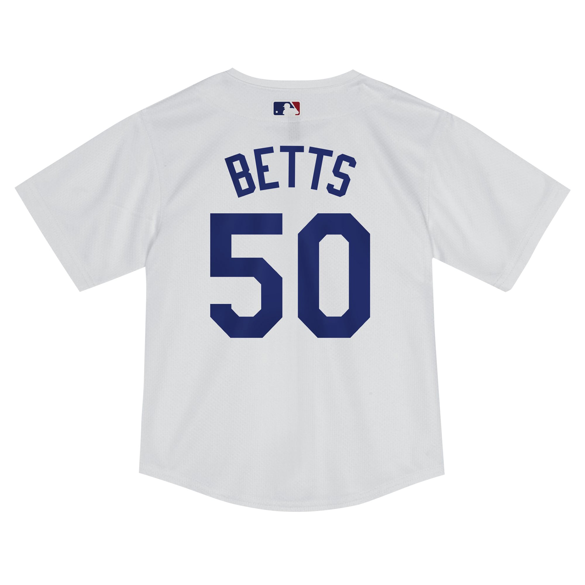 Maillot de match Nike Mookie Betts blanc des Dodgers Los Angeles pour tout-petit