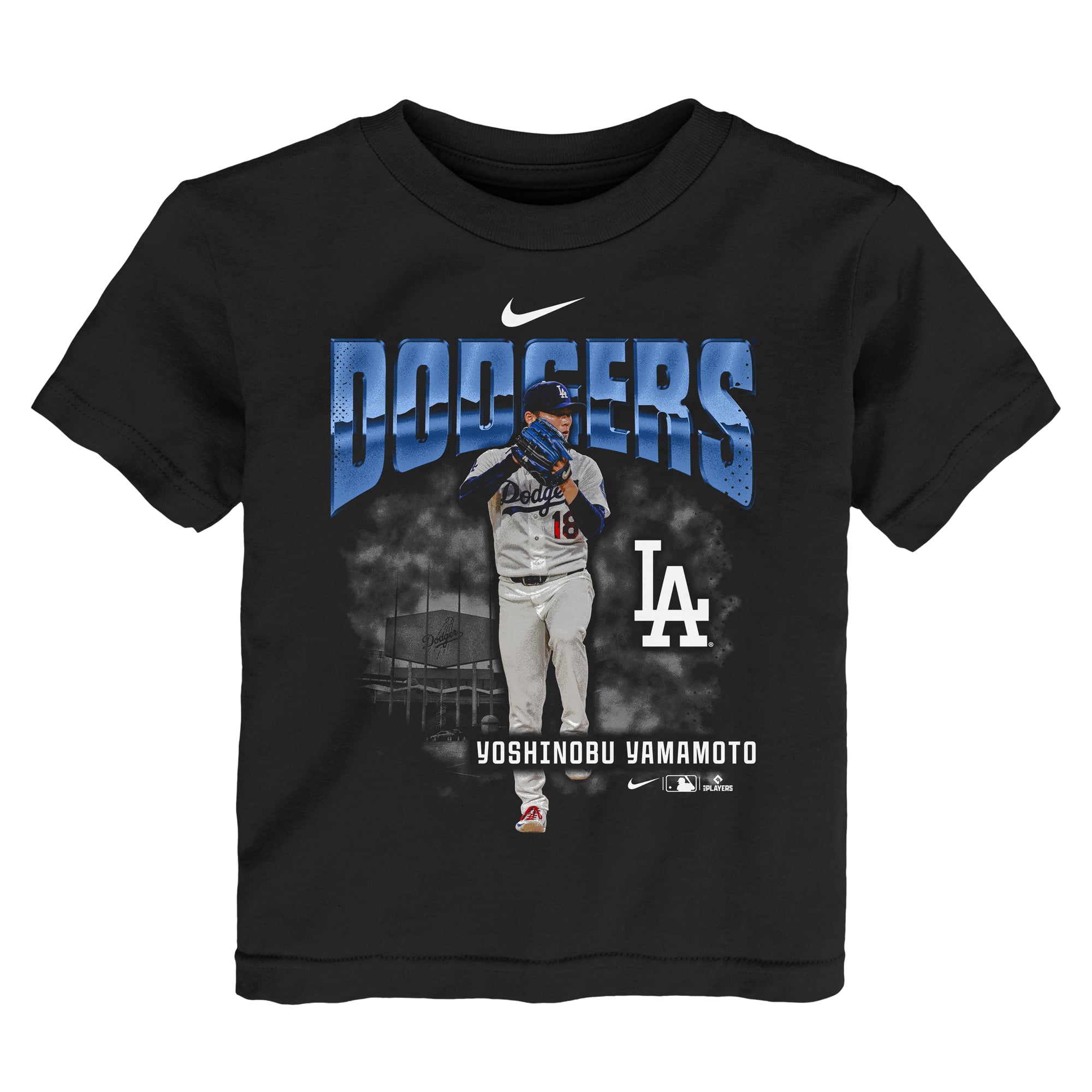 Toddler Nike Yoshinobu Yamamoto Black Los Angeles Dodgers Oversized Player T-Shirt