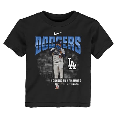 Yoshinobu Yamamoto Los Angeles Dodgers Nike Toddler Oversized Player T-Shirt - Black