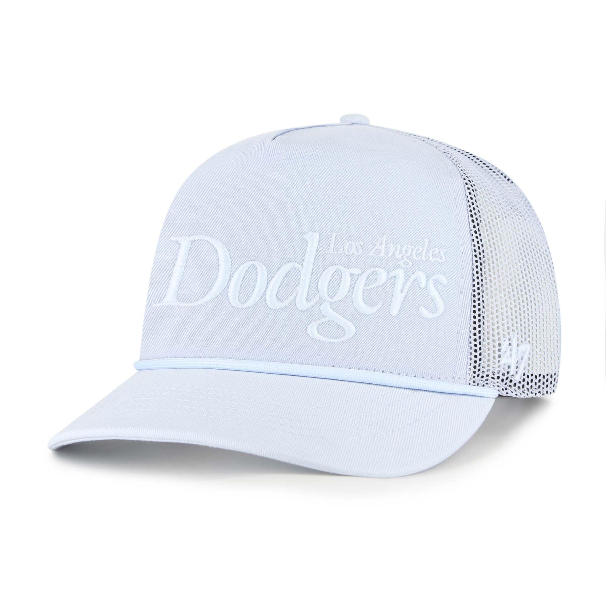 Unisex '47 Light Blue Los Angeles Dodgers Foundation Script Hitch Adjustable Trucker Hat