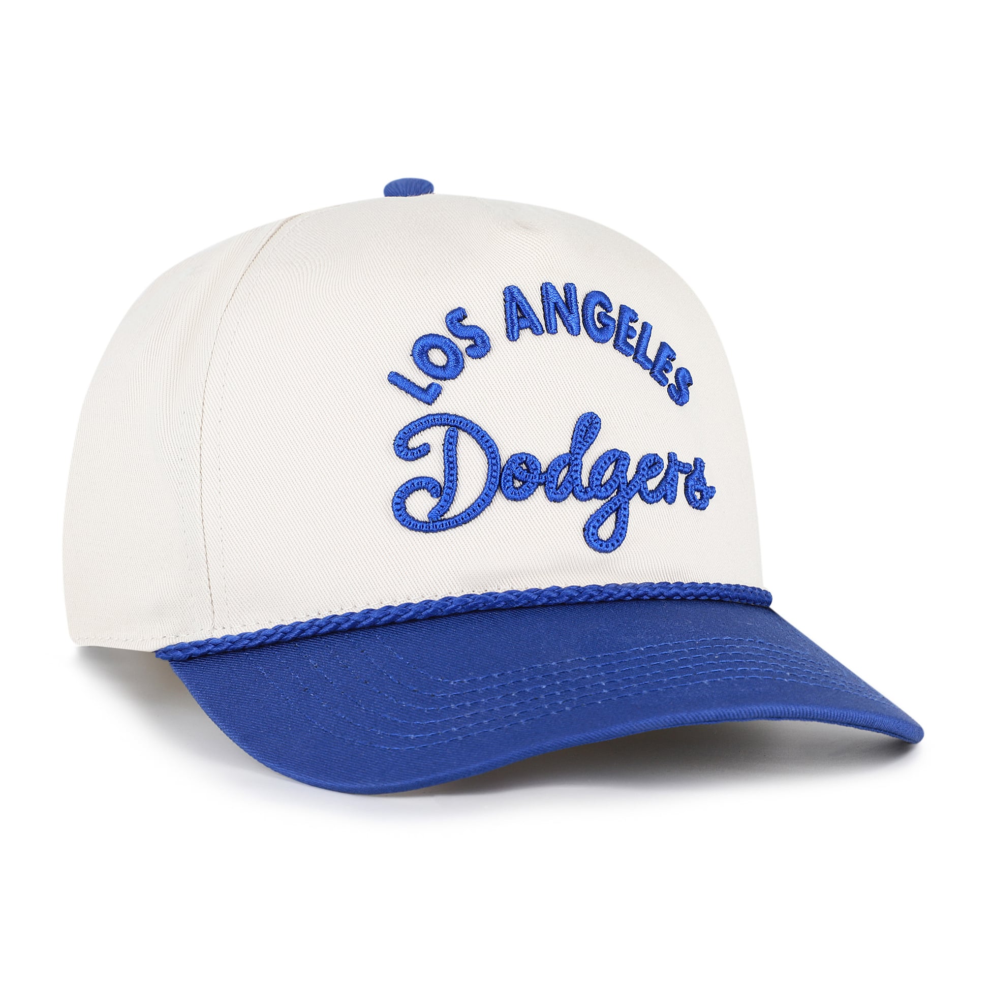 Unisex '47 Natural/Royal Los Angeles Dodgers Rope Script Hitch Adjustable Hat