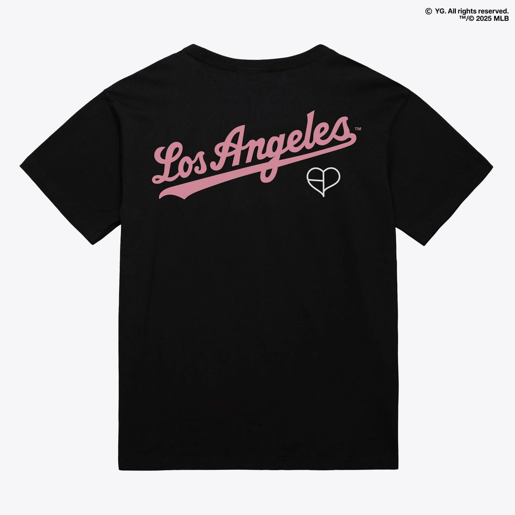 Unisex Black Los Angeles Dodgers BLACKPINK x MLB T-Shirt