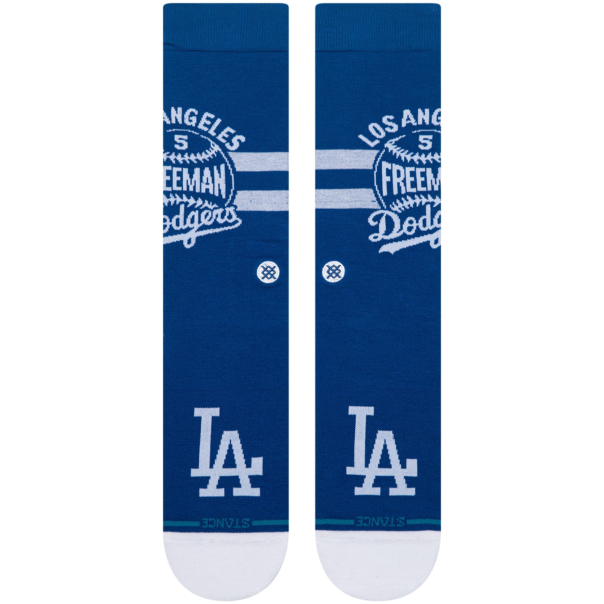 Chaussettes unisexes Stance Freddie Freeman Royal Los Angeles Dodgers Stitches
