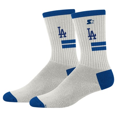  Los Angeles Dodgers Starter Unisex Premiere Cushioned Crew Socks - Cream