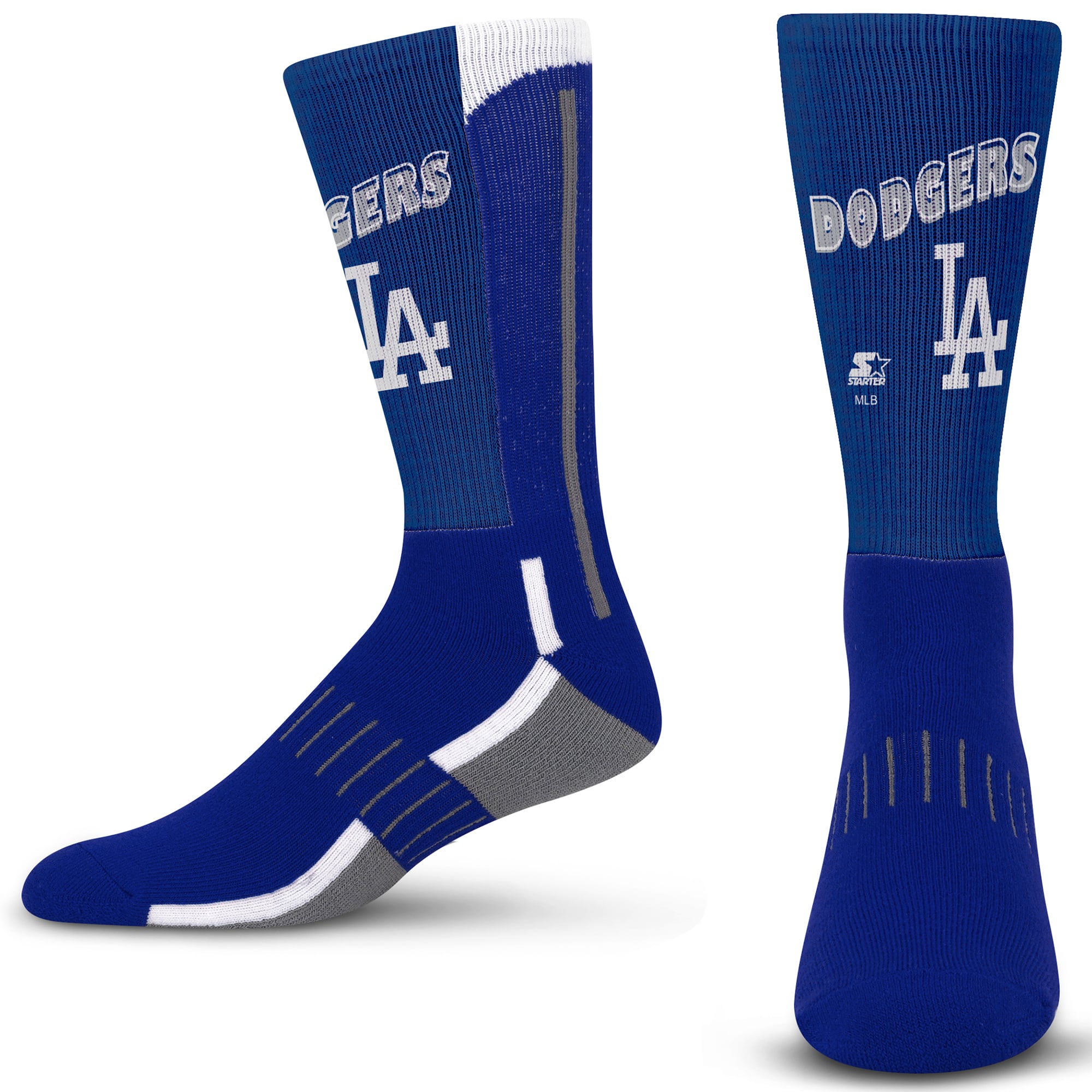 Unisex Starter Los Angeles Dodgers Offset Crew Socks