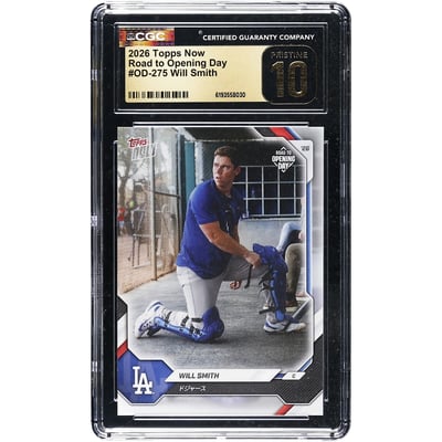 Will Smith Los Angeles Dodgers 2026 Topps Now Road to Opening Day - Japan Edition #OD-275 CGC Authenticated Pristine 10 Card