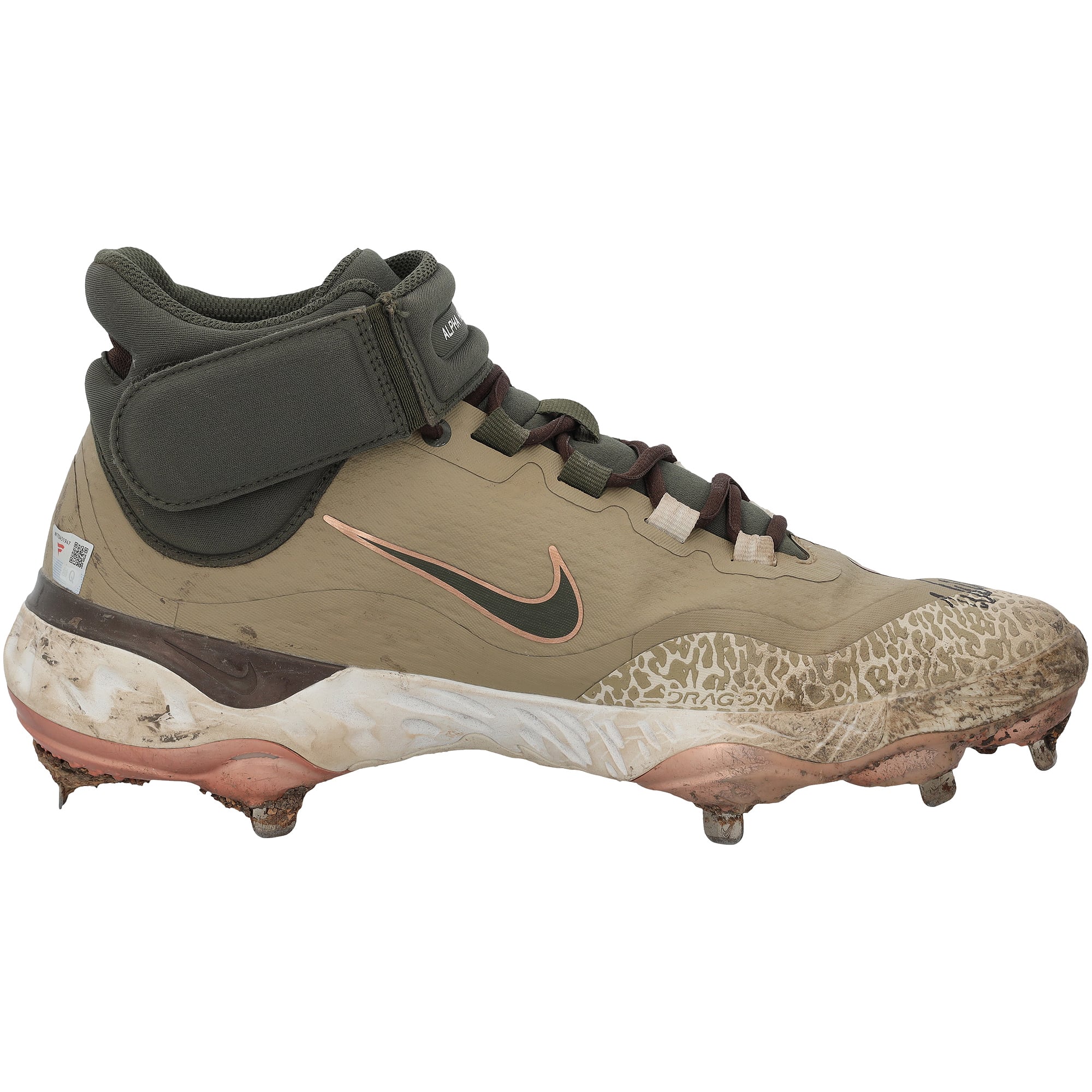 Will Smith Los Angeles Dodgers Autographed Game-Used Green Nike Cleats vs. Cincinnati Reds on May 18, 2024