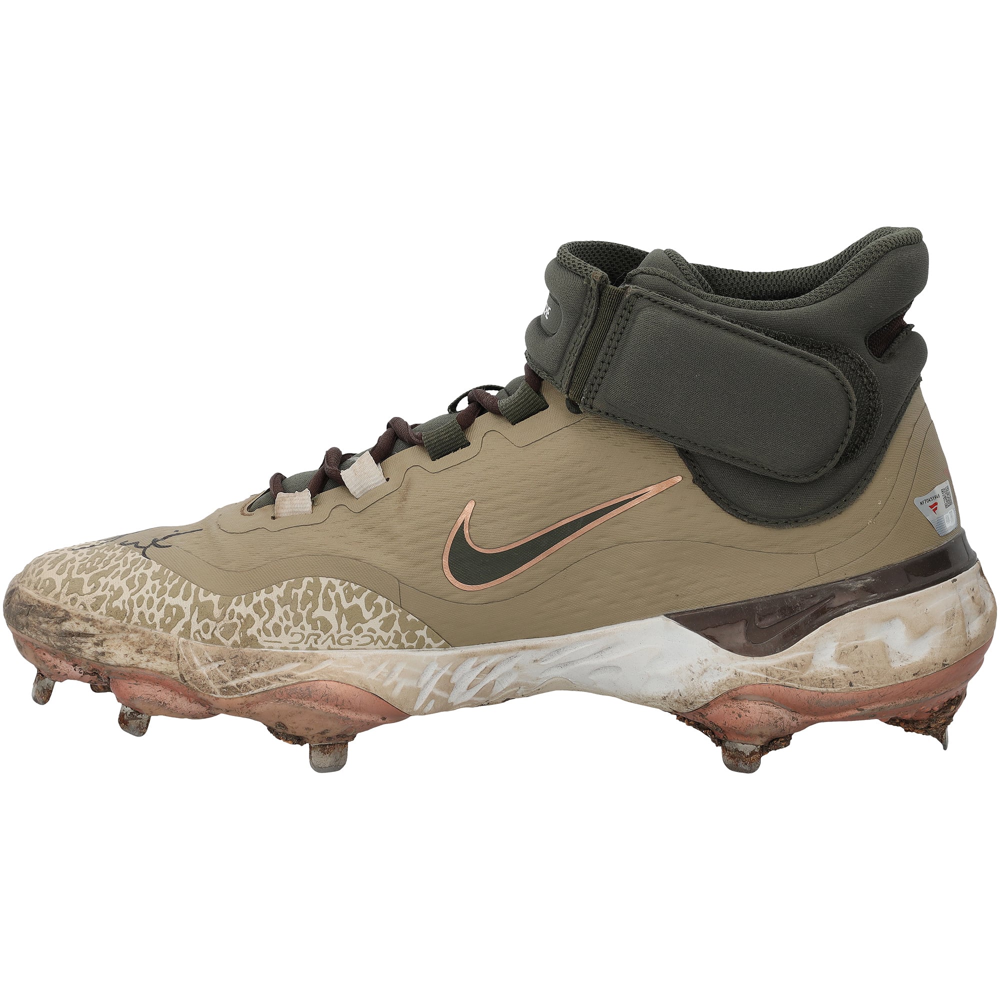 Will Smith Los Angeles Dodgers Autographed Game-Used Green Nike Cleats vs. Cincinnati Reds on May 18, 2024