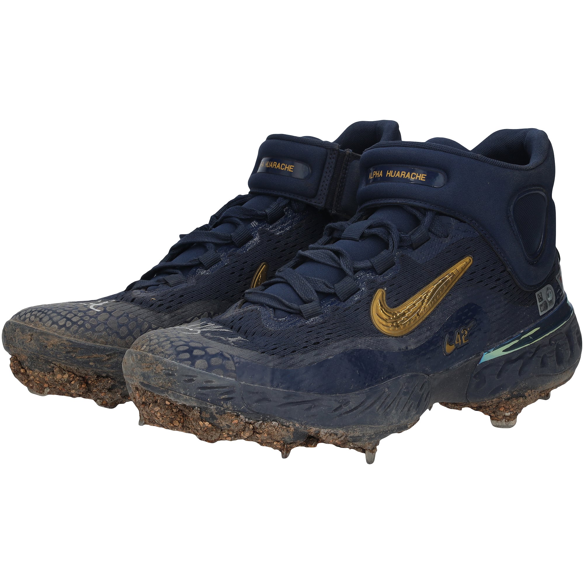Will Smith Los Angeles Dodgers Autographed Game-Used Navy Nike Cleats from the 2024 MLB Season