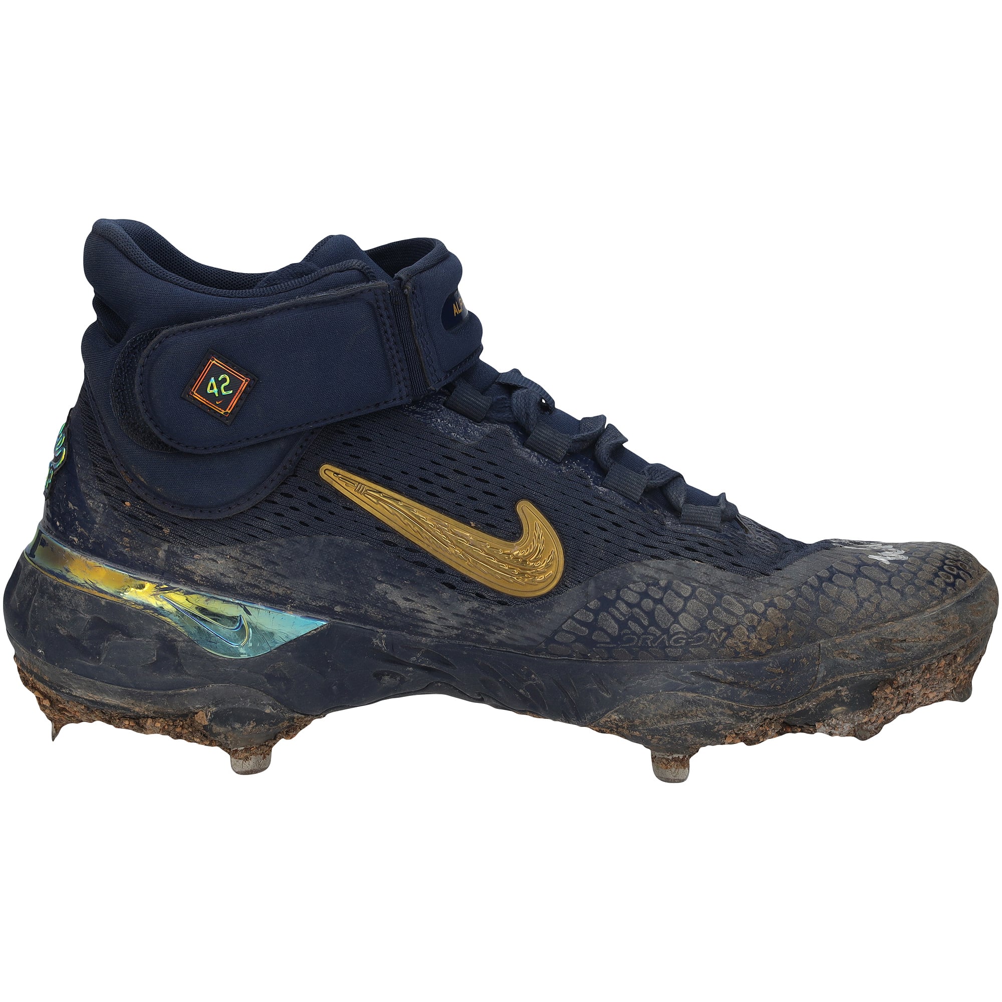 Will Smith Los Angeles Dodgers Autographed Game-Used Navy Nike Cleats from the 2024 MLB Season