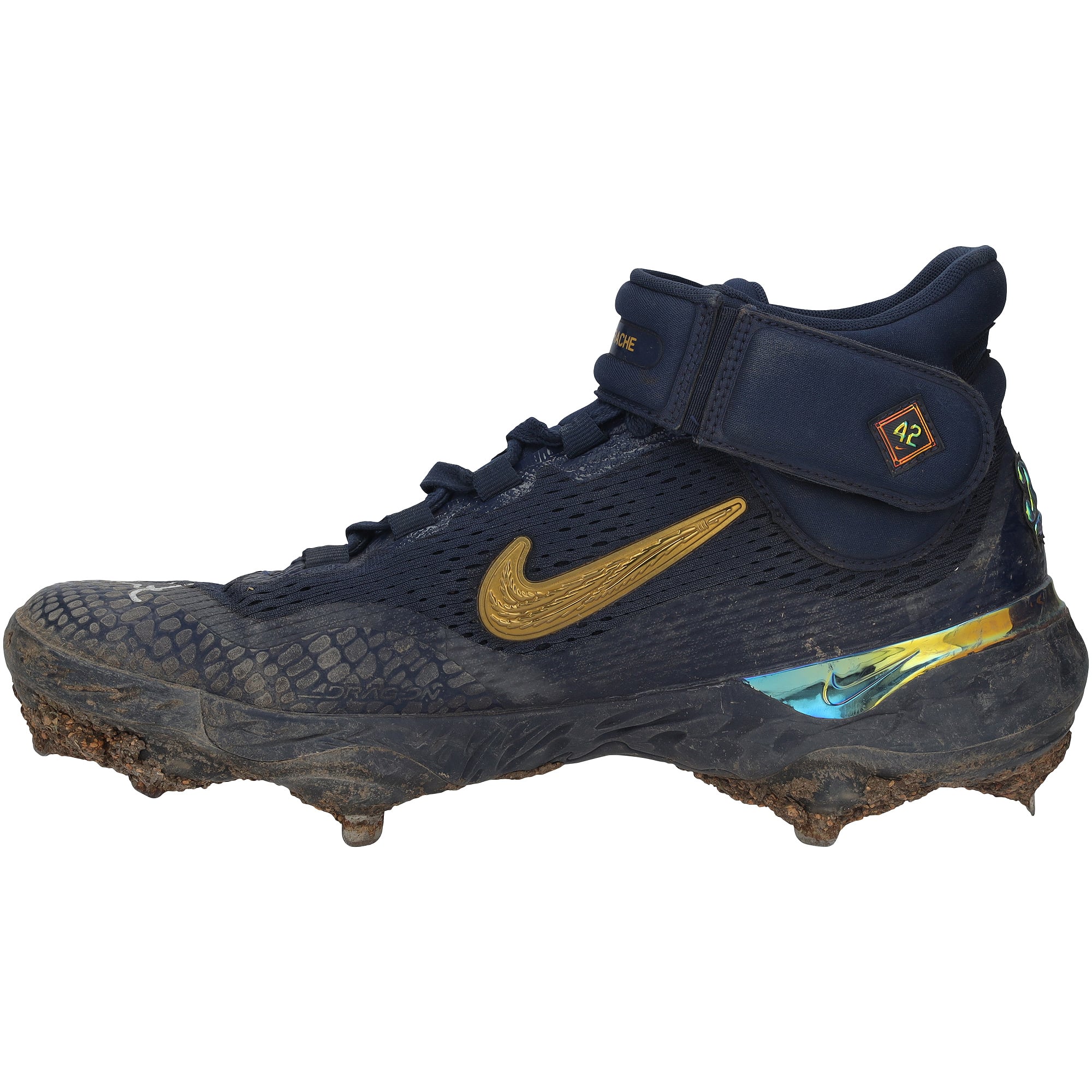 Will Smith Los Angeles Dodgers Autographed Game-Used Navy Nike Cleats from the 2024 MLB Season