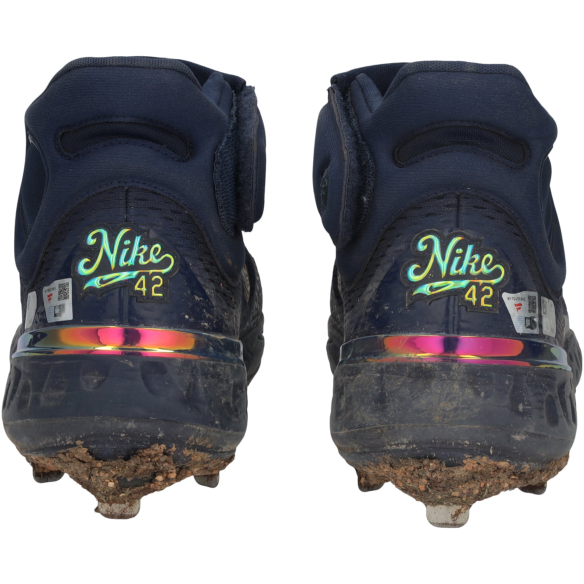 Will Smith Los Angeles Dodgers Autographed Game-Used Navy Nike Cleats from the 2024 MLB Season