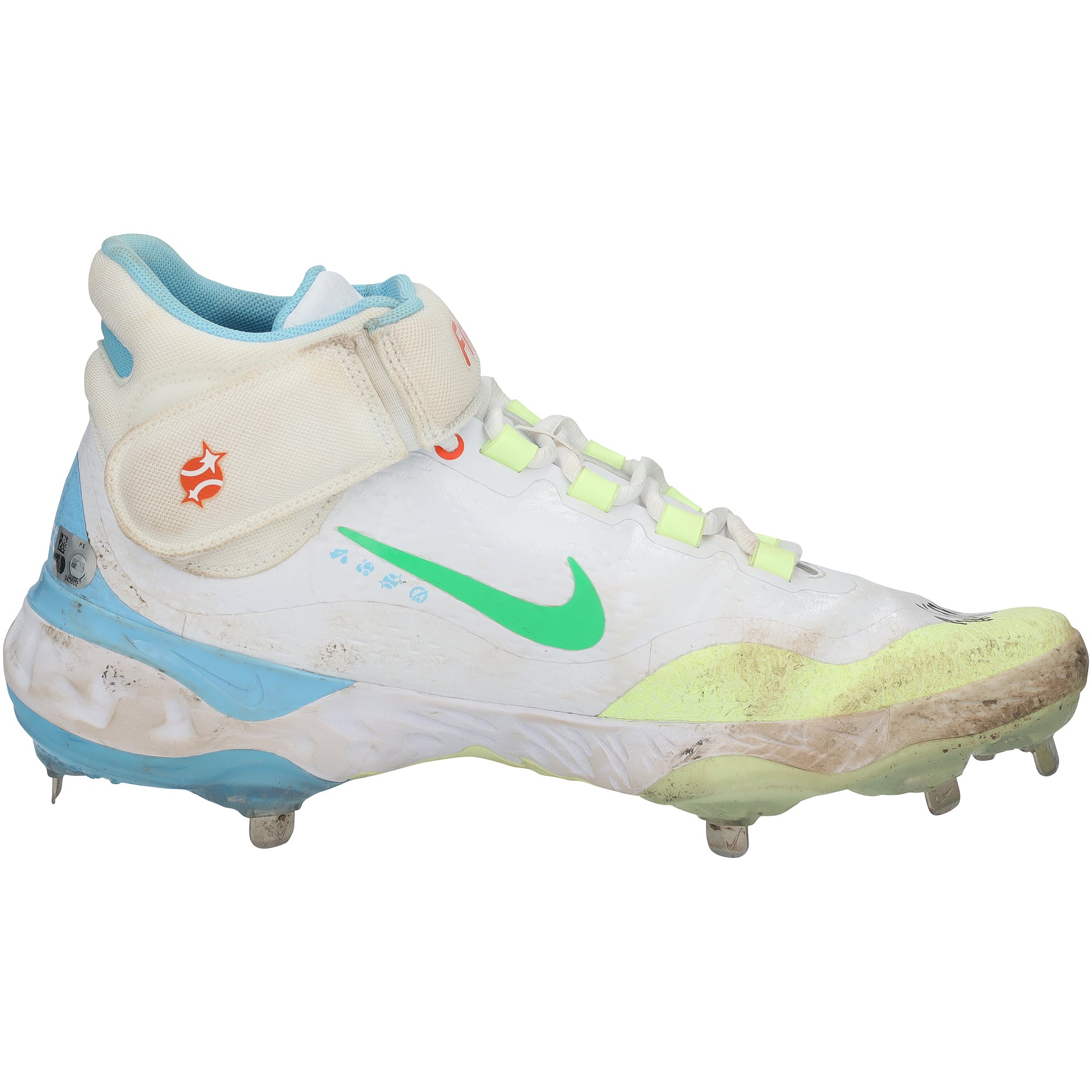 Will Smith Los Angeles Dodgers Autographed Game-Used White Nike Cleats vs. Kansas City Royals on June 16, 2024