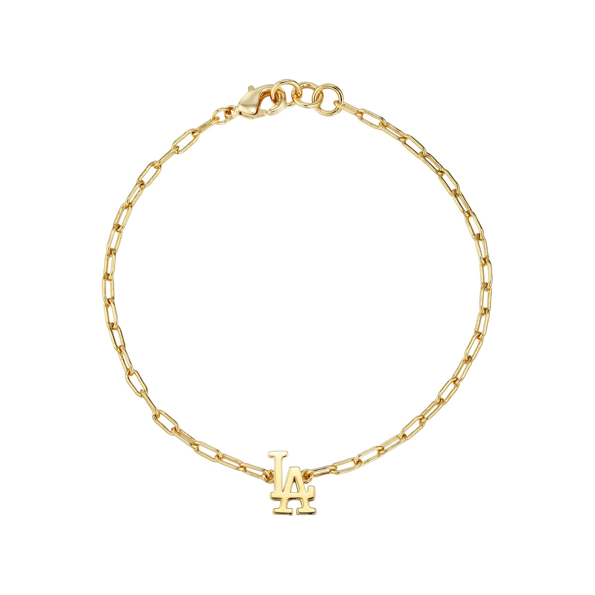 Bracelet trombone classique doré Los Angeles Dodgers pour femme de Jill Martin