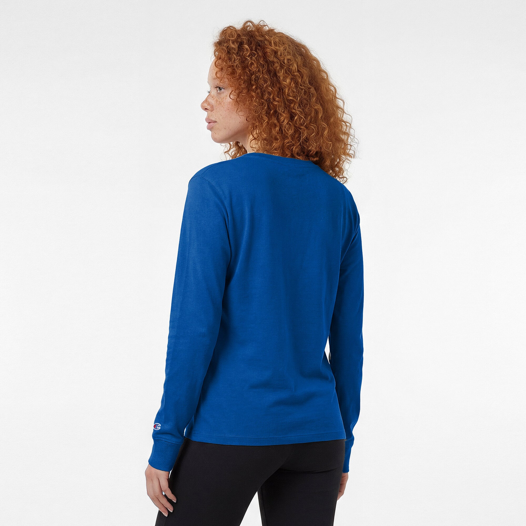 T-shirt à manches longues Champion Royal Los Angeles Dodgers pour femmes