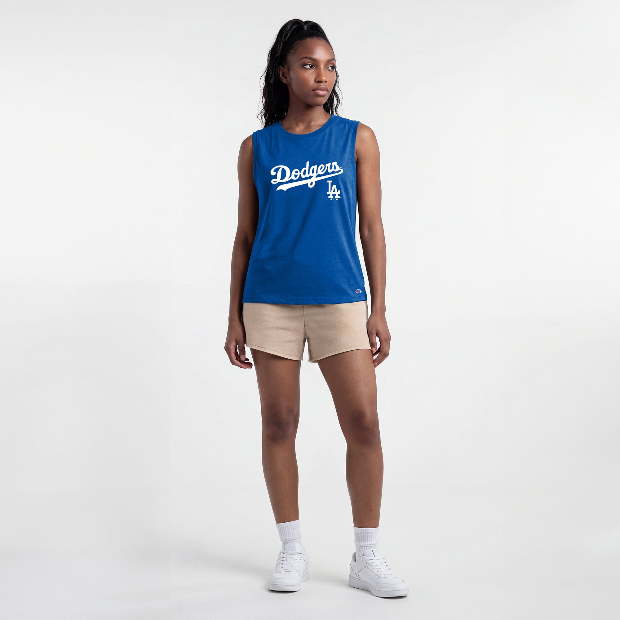 Women's Champion  Royal Los Angeles Dodgers Muscle Tank Top