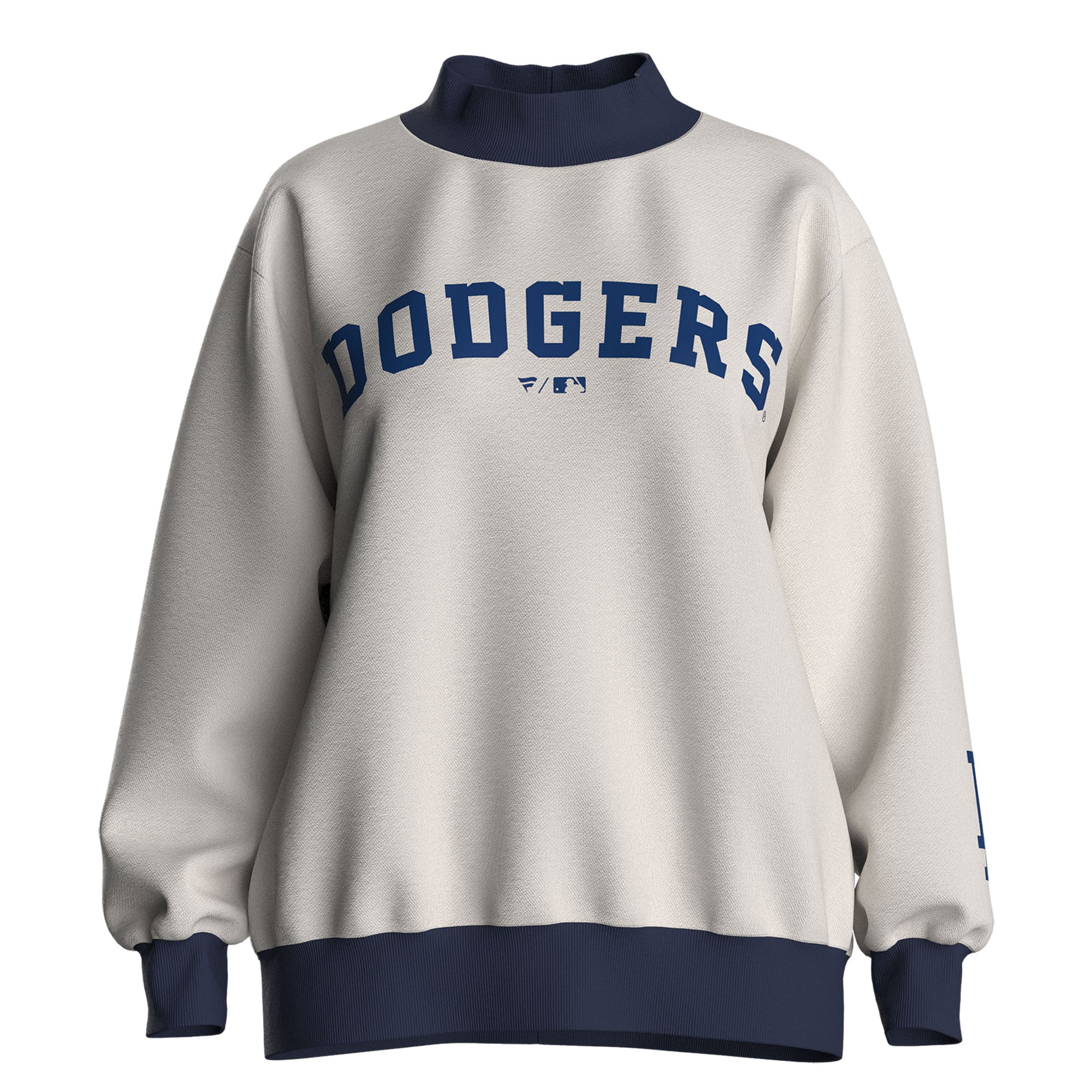 Sweat-shirt crème des Dodgers de Los Angeles pour femmes (Fanatics)