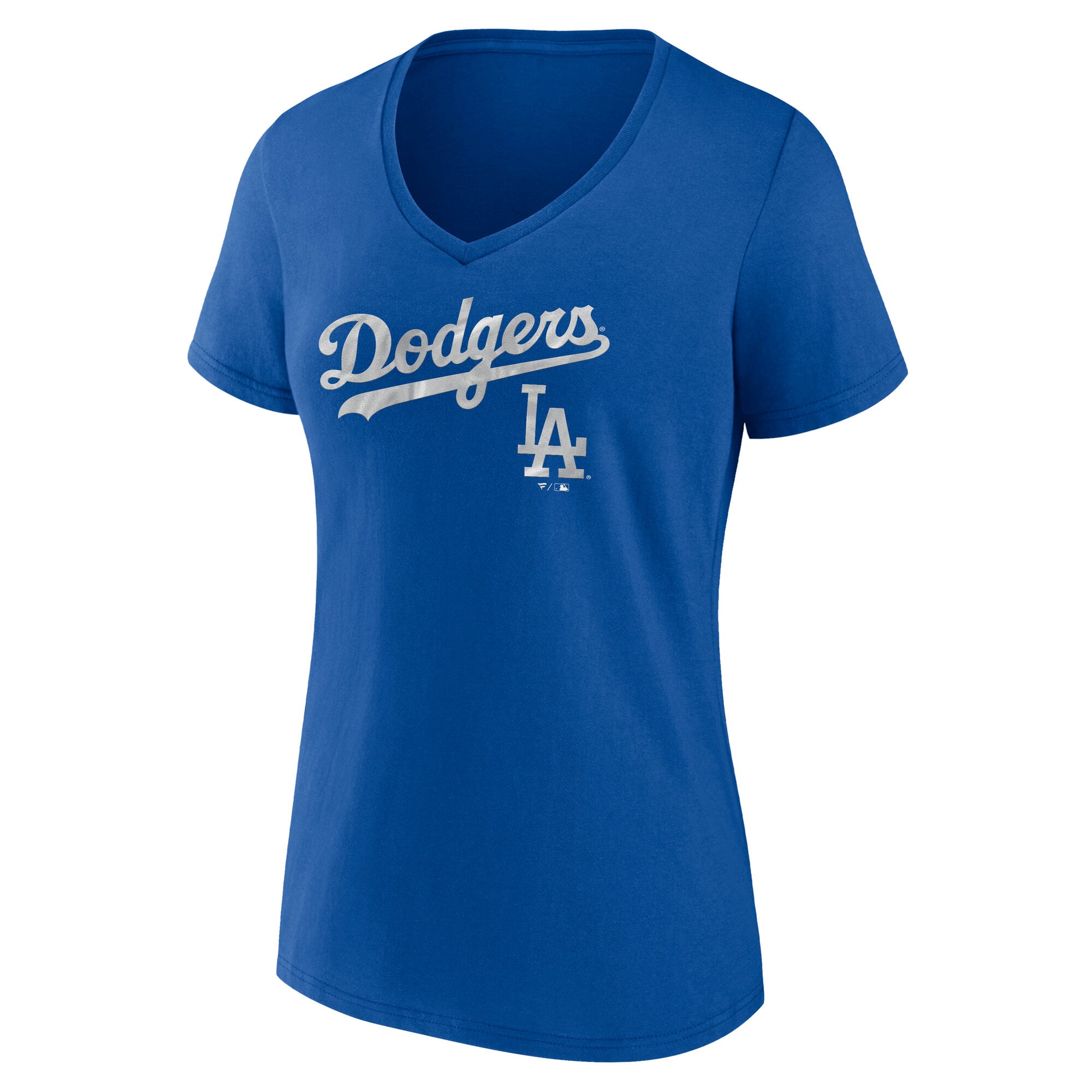 T-shirt à col en V Fanatics Royal Los Angeles Dodgers pour femmes