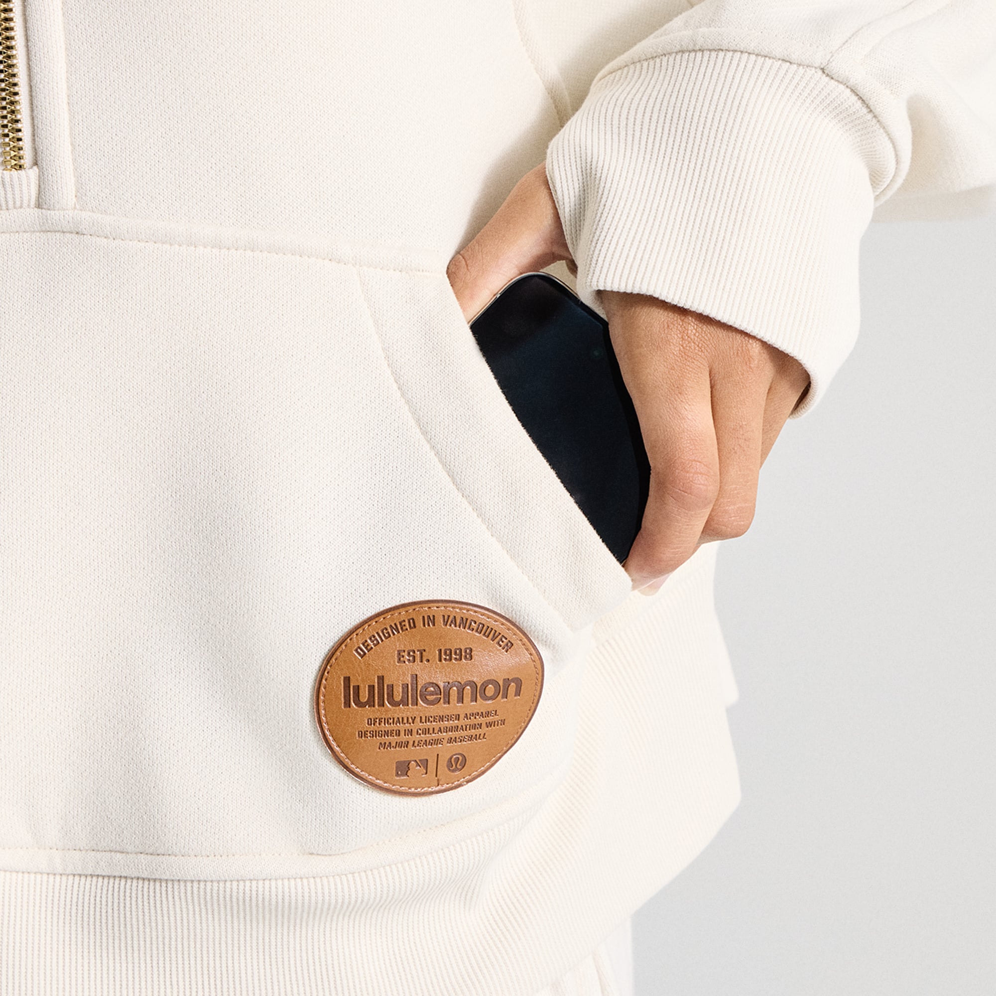 Sweat à capuche zippé oversize bleu symphonie Los Angeles Dodgers de lululemon pour femme