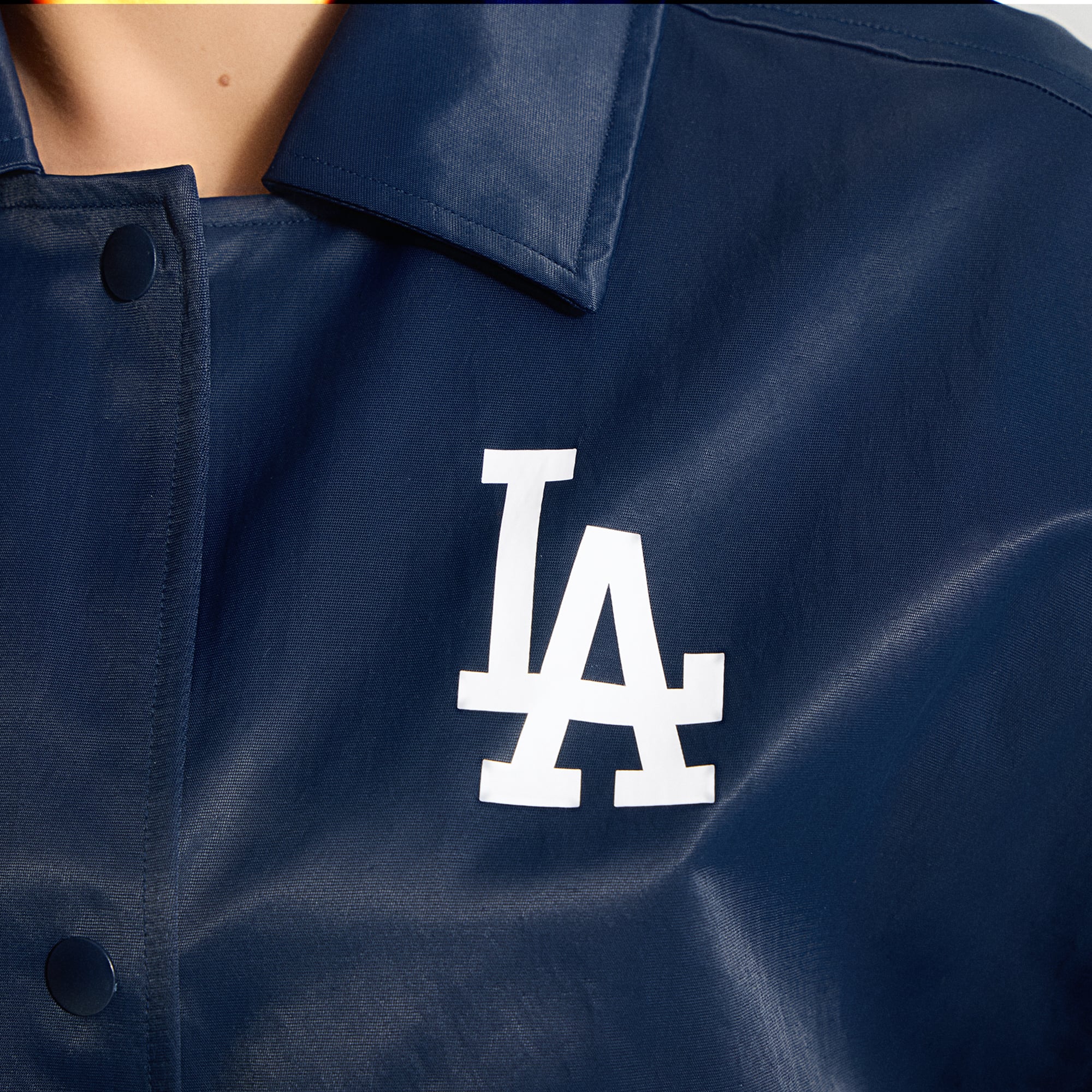 Veste d'entraîneur lululemon True Navy Los Angeles Dodgers pour femme