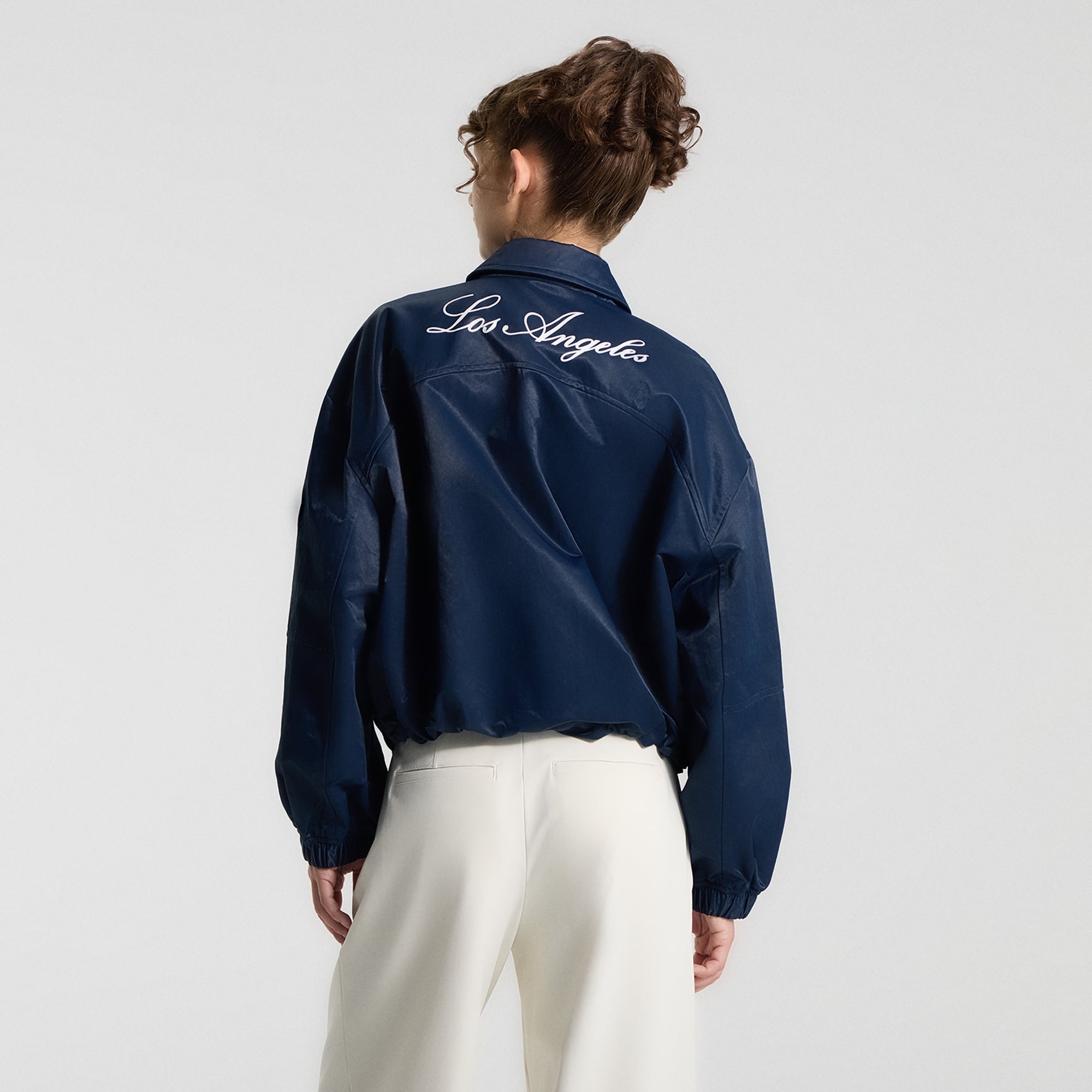 Veste d'entraîneur lululemon True Navy Los Angeles Dodgers pour femme