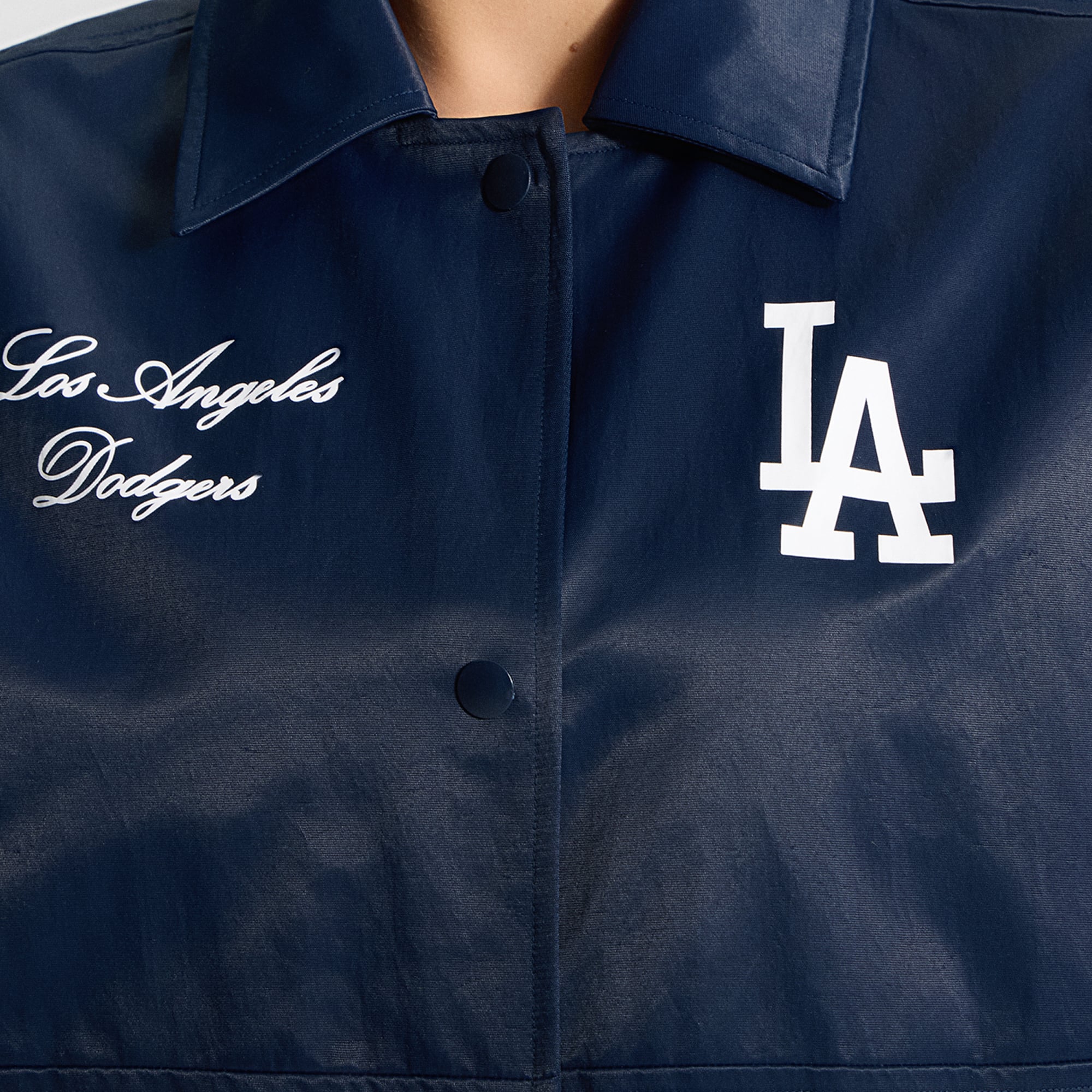 Veste d'entraîneur lululemon True Navy Los Angeles Dodgers pour femme