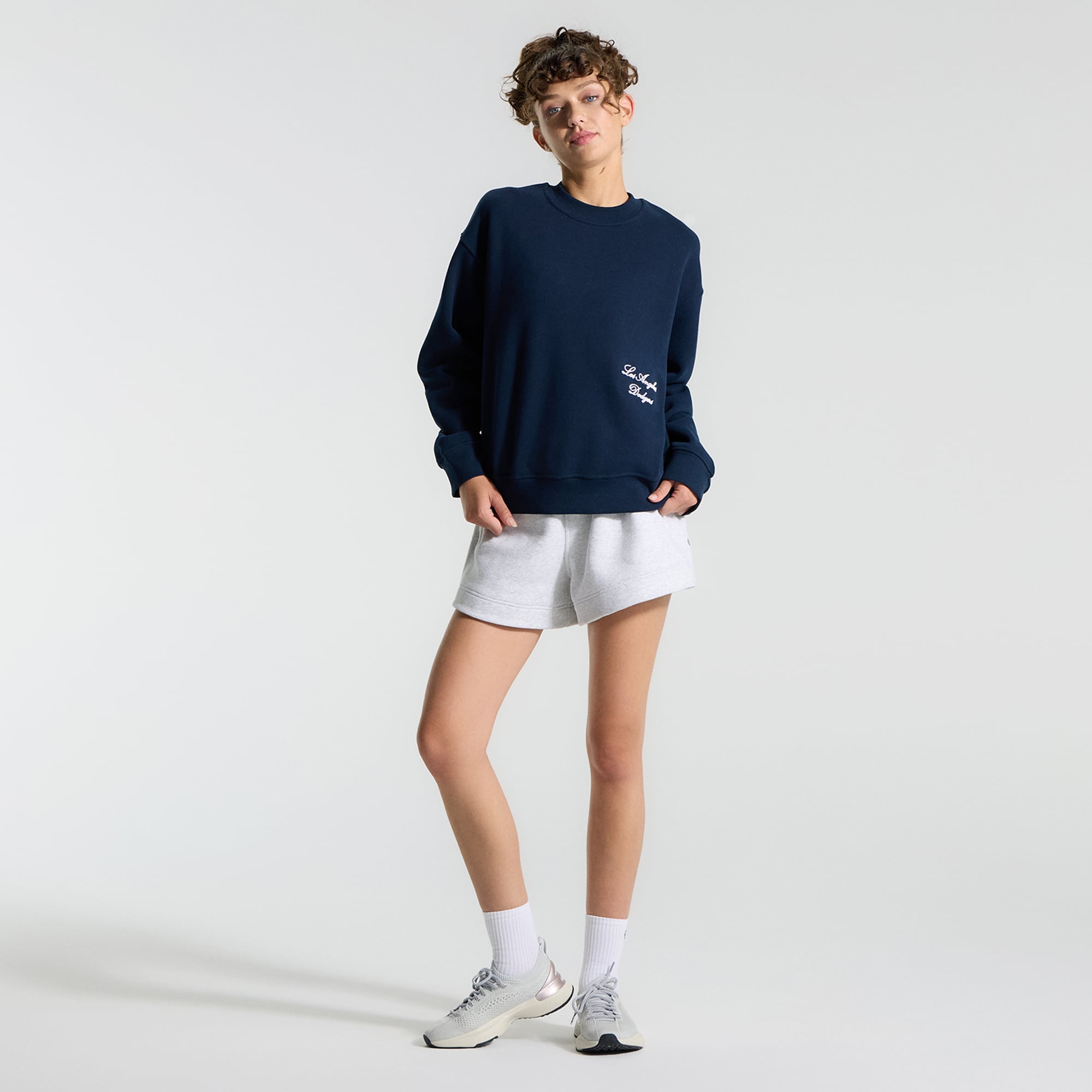 Women's lululemon True Navy Los Angeles Dodgers Steady State Oversized Crew