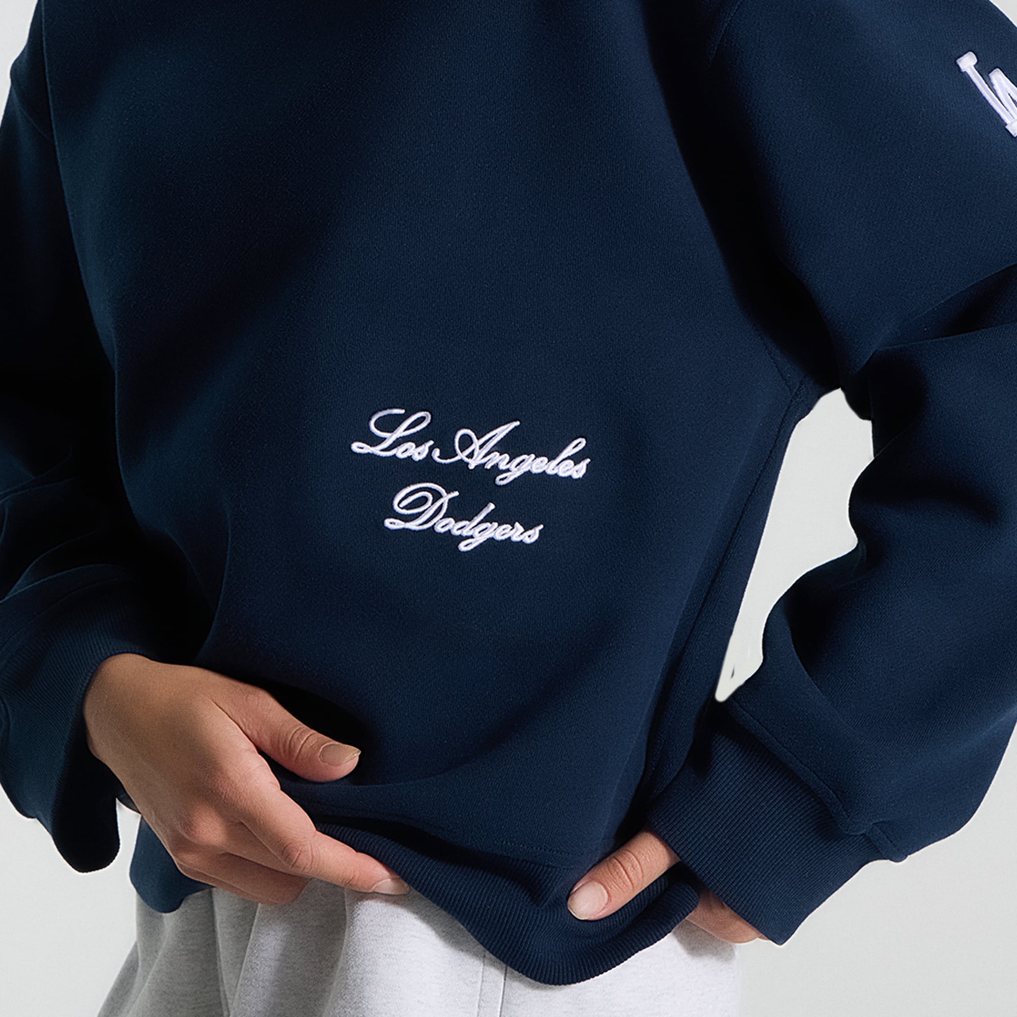 Women's lululemon True Navy Los Angeles Dodgers Steady State Oversized Crew