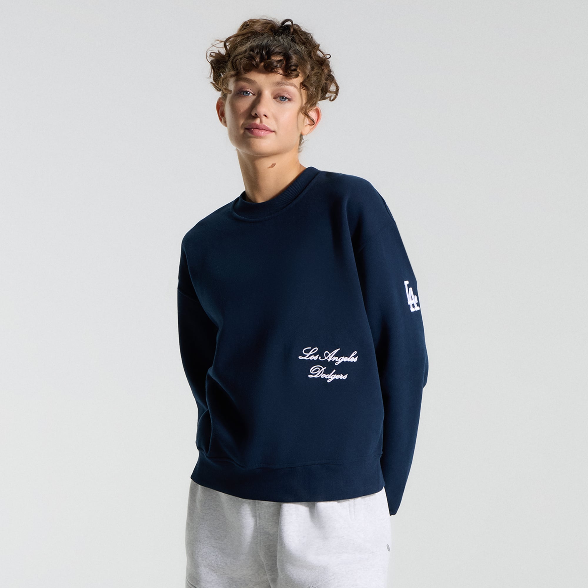 Women's lululemon True Navy Los Angeles Dodgers Steady State Oversized Crew