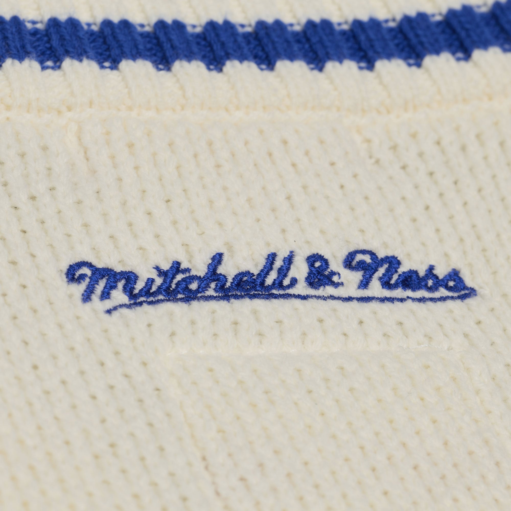 Women's Mitchell & Ness Cream Los Angeles Dodgers Cooperstown Collection Retro Roots Sweater Vest
