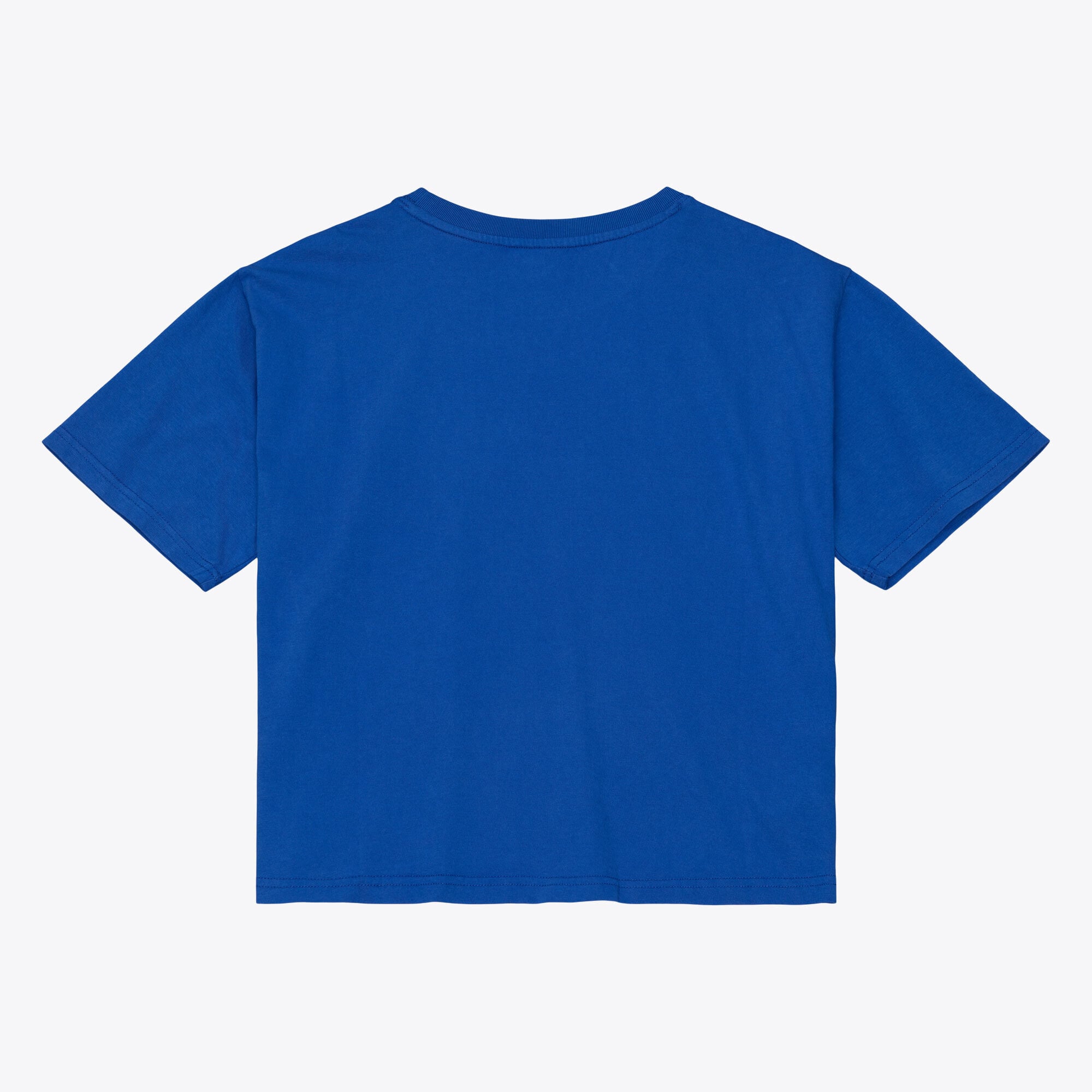 Women's Mitchell & Ness Royal Los Angeles Dodgers Core Essentials Boxy Crop T-Shirt
