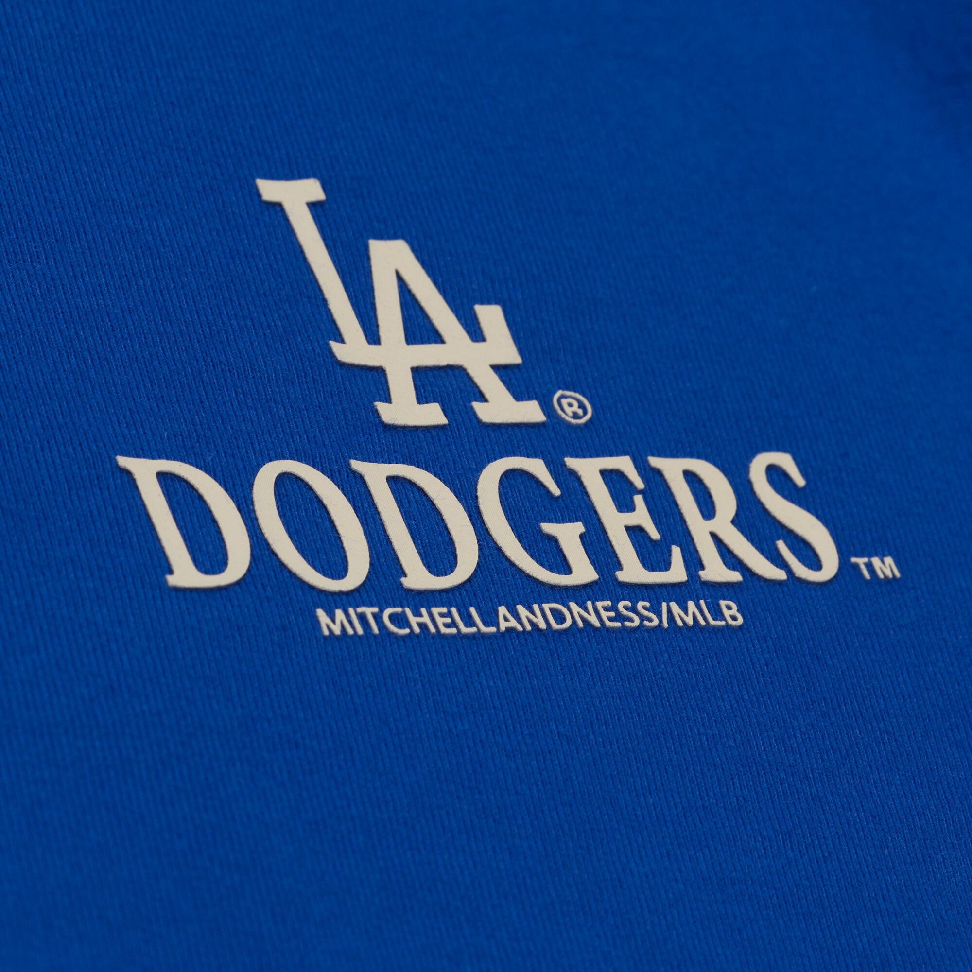 Women's Mitchell & Ness Royal Los Angeles Dodgers Core Essentials Micro Logo T-Shirt