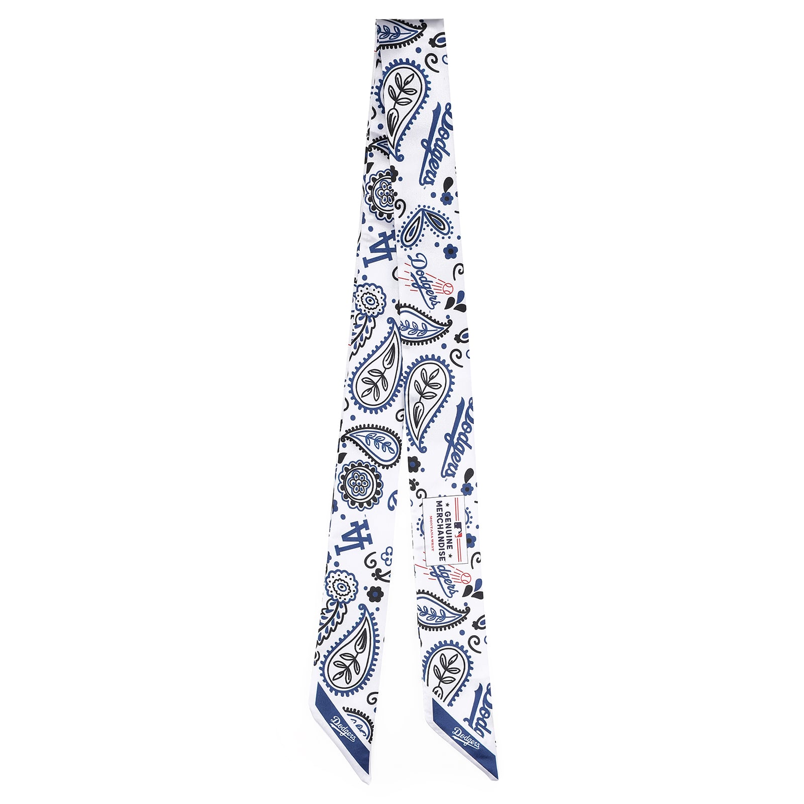 Bandana/sac/foulard blanc Montana West pour femme, Los Angeles Dodgers