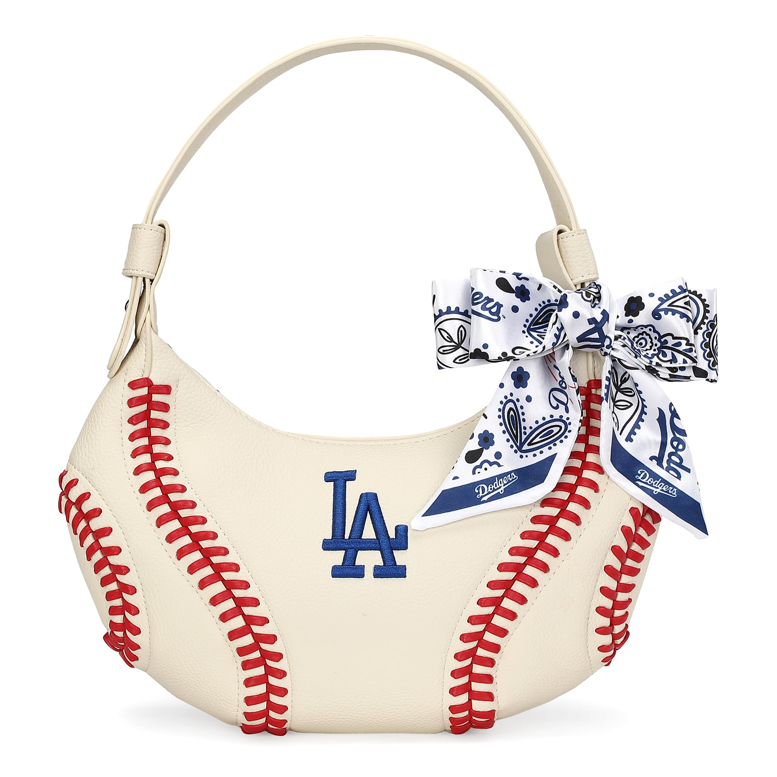 Bandana/sac/foulard blanc Montana West pour femme, Los Angeles Dodgers