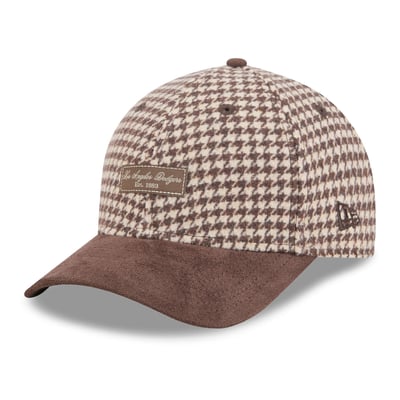 Los Angeles Dodgers New Era Women's Faux Wool 9FORTY A-Frame M-Crown Adjustable Hat - Light Brown