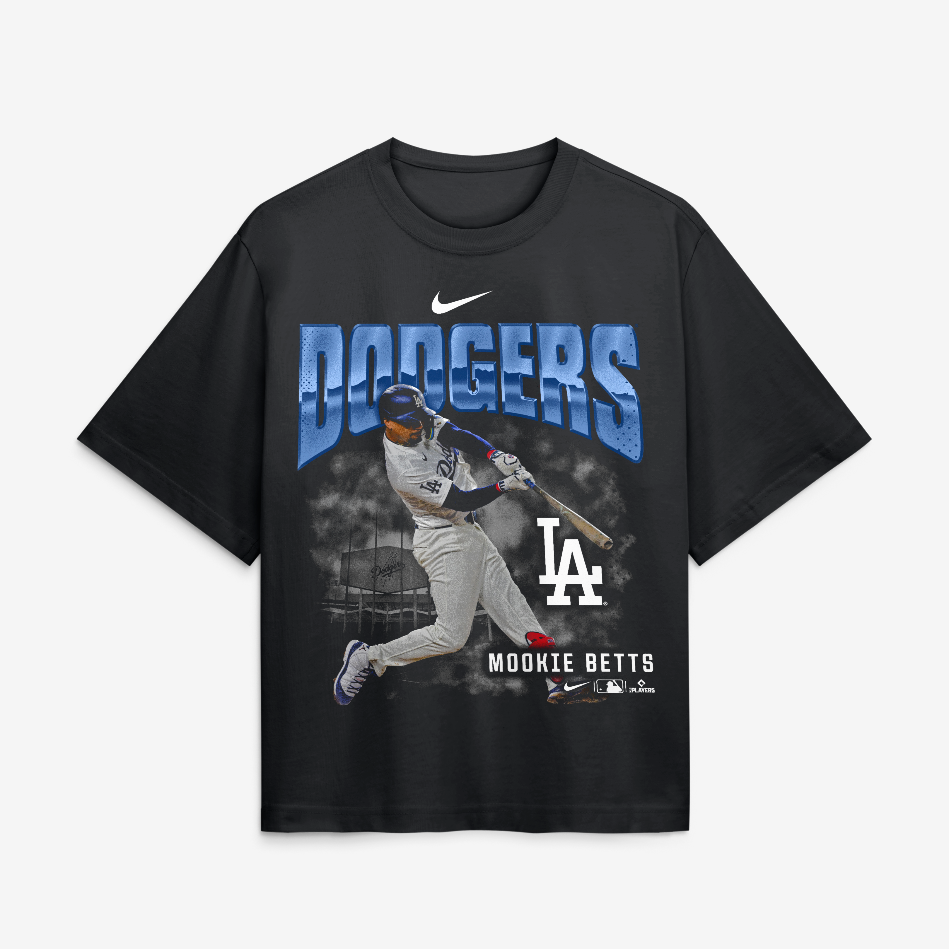 Women's Nike Mookie Betts Black Los Angeles Dodgers Premium Essentials Boxy T-Shirt