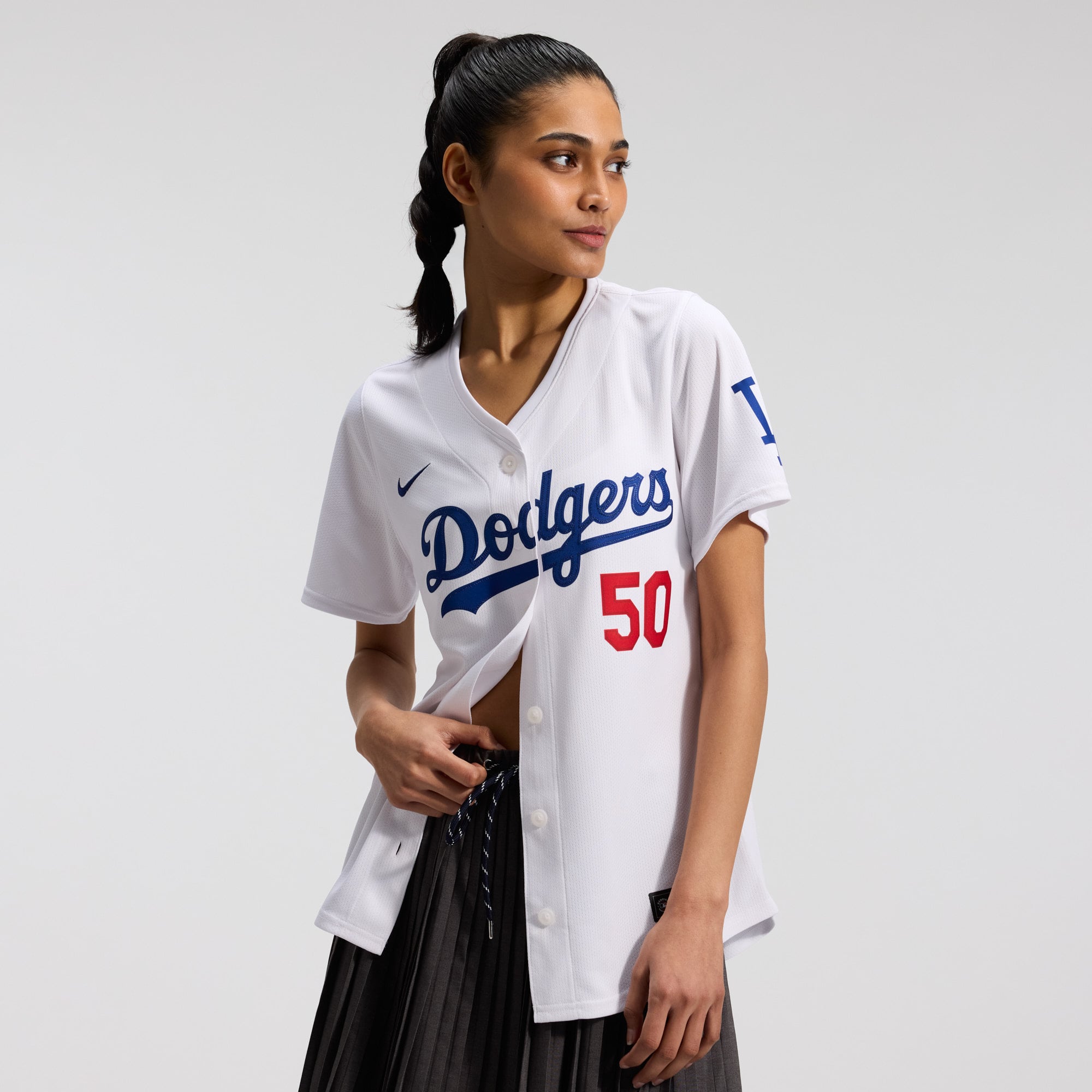 Women's Nike Mookie Betts White Los Angeles Dodgers Home Limited Player Jersey