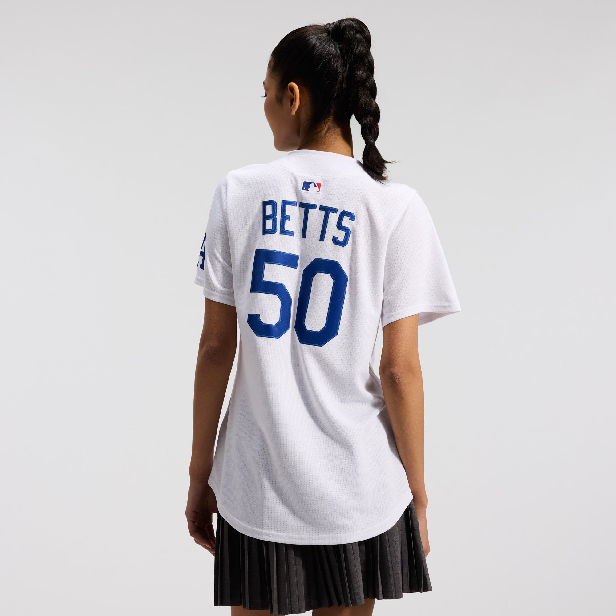 Women's Nike Mookie Betts White Los Angeles Dodgers Home Limited Player Jersey