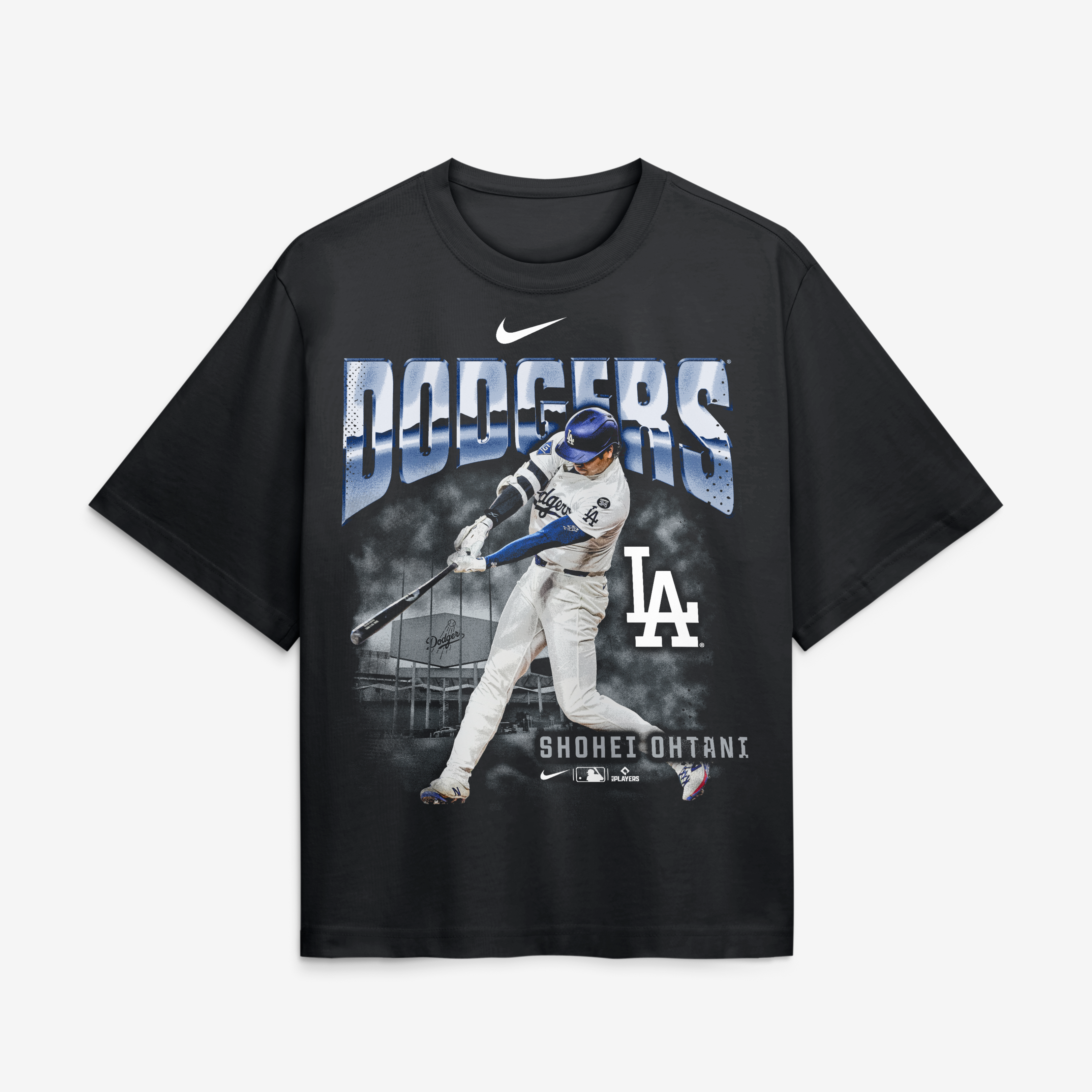 Women's Nike Shohei Ohtani Black Los Angeles Dodgers Premium Essentials Boxy T-Shirt