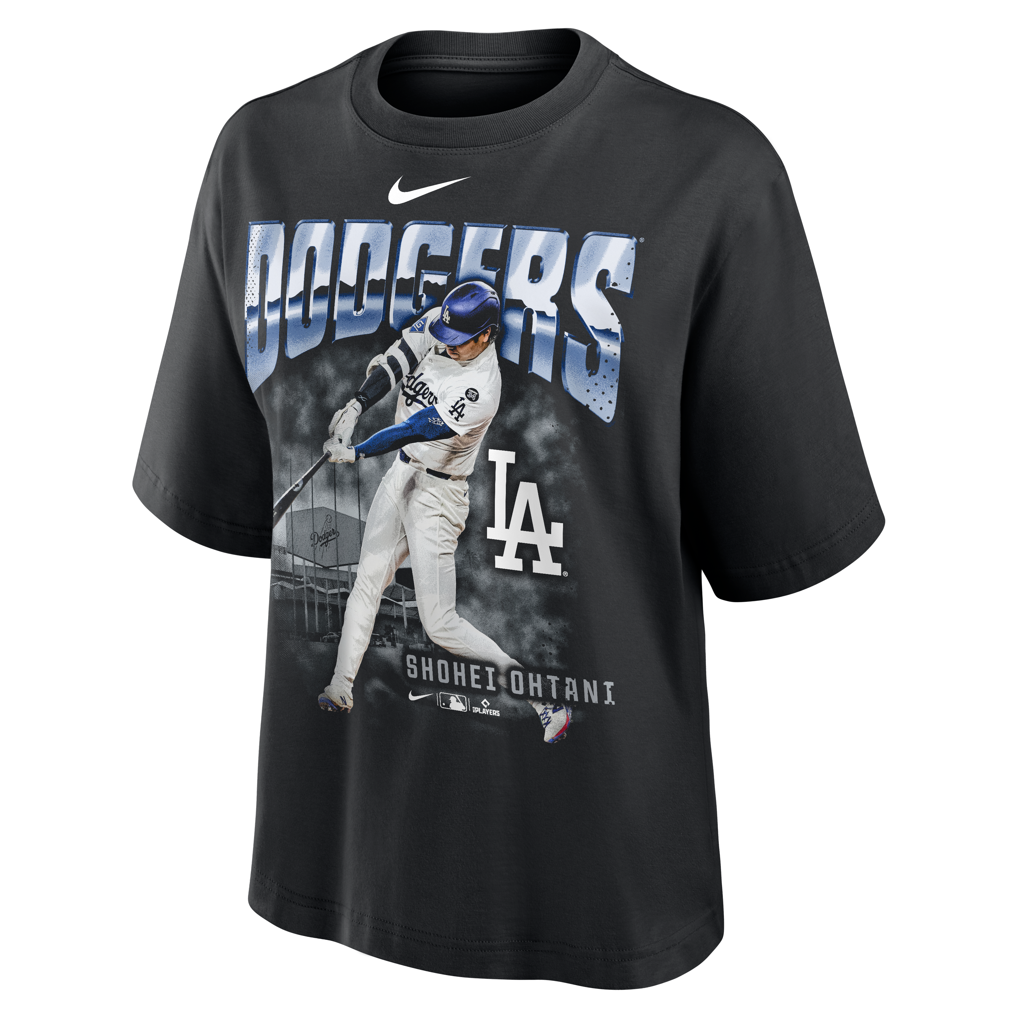 Women's Nike Shohei Ohtani Black Los Angeles Dodgers Premium Essentials Boxy T-Shirt