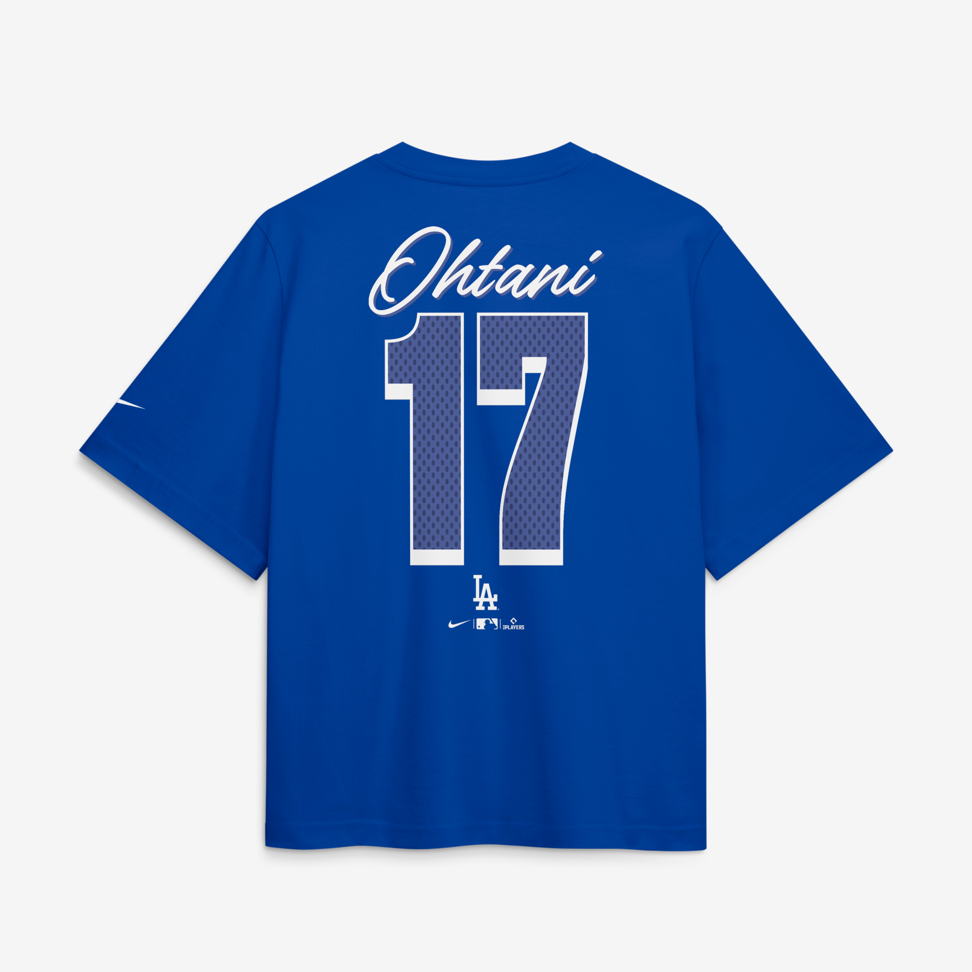 Women's Nike Shohei Ohtani Royal Los Angeles Dodgers Premium Essentials Boxy Name & Number T-Shirt