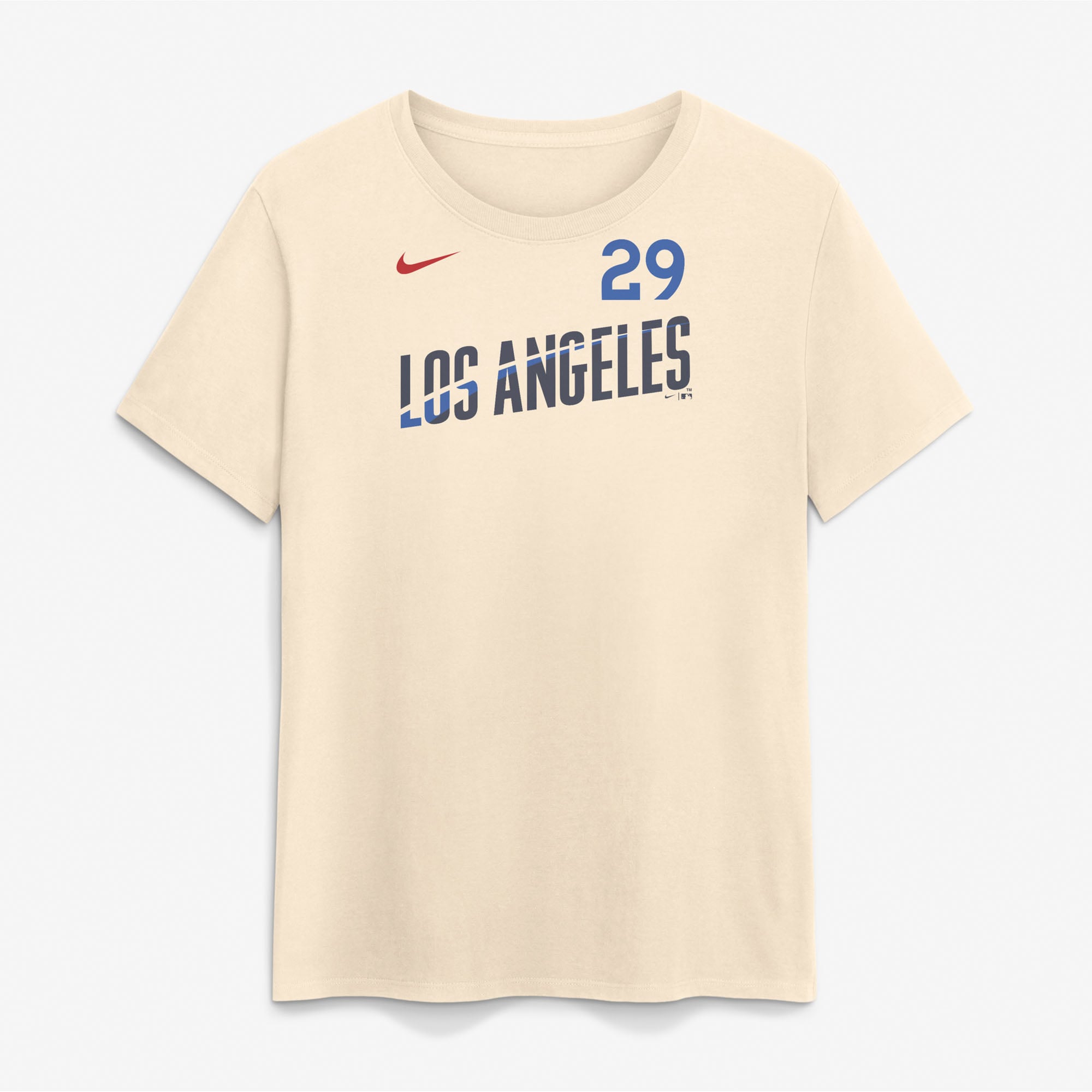 Women's Nike Tarik Skubal Cream Los Angeles Dodgers City Connect Name & Number T-Shirt
