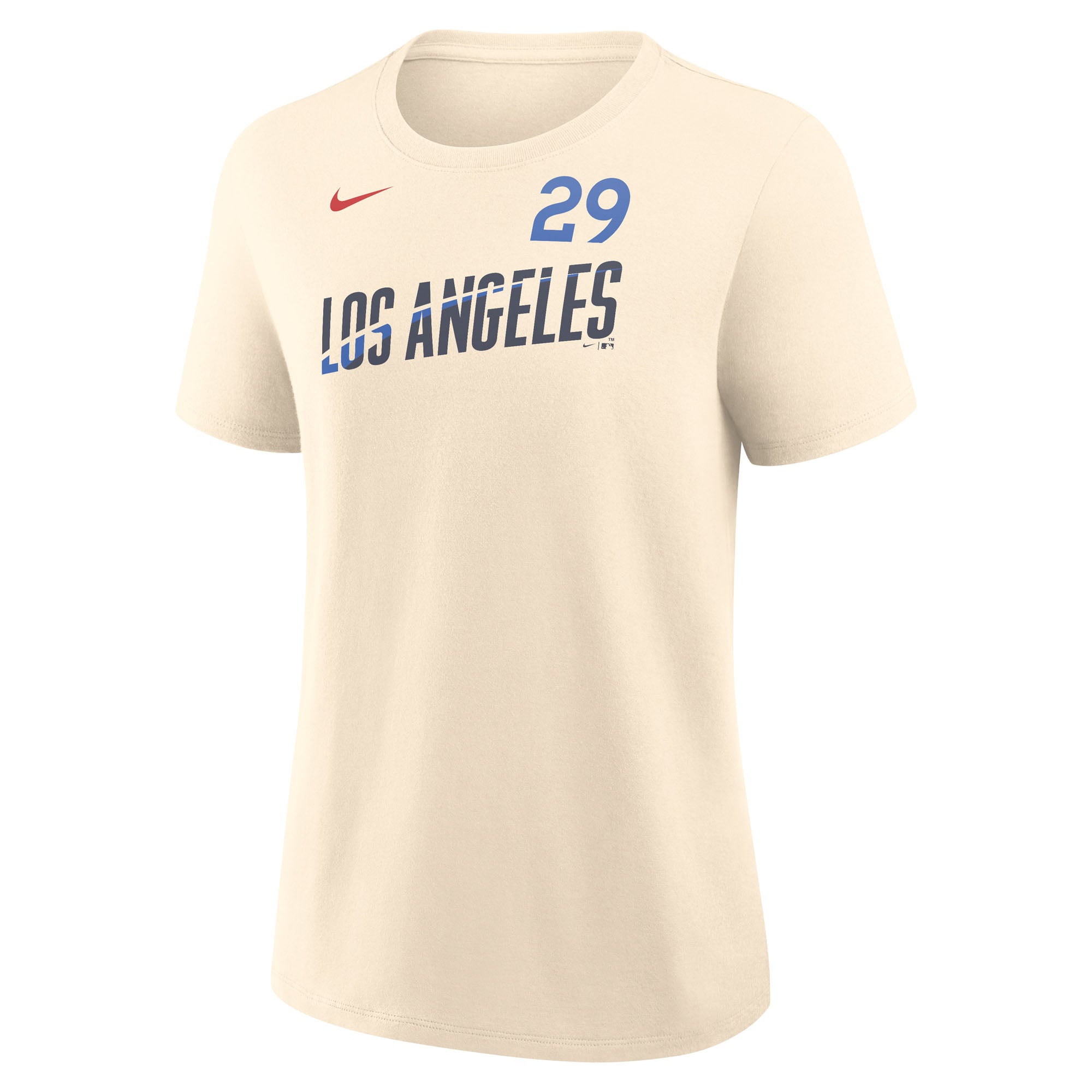 Women's Nike Tarik Skubal Cream Los Angeles Dodgers City Connect Name & Number T-Shirt